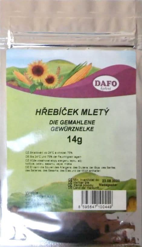 Dafo Hřebíček mletý 14 g