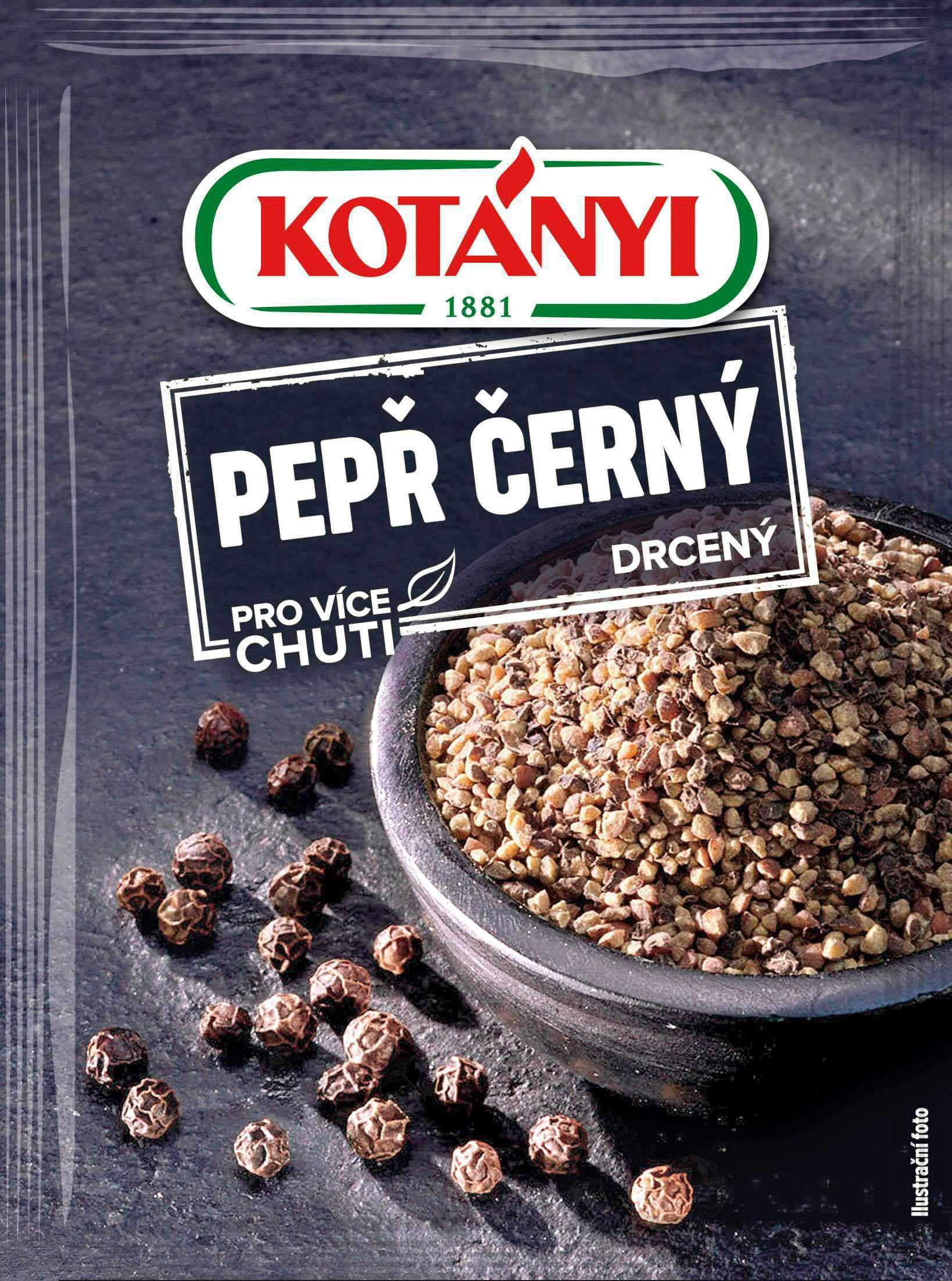 Kotányi Pepř černý drcený 20 g