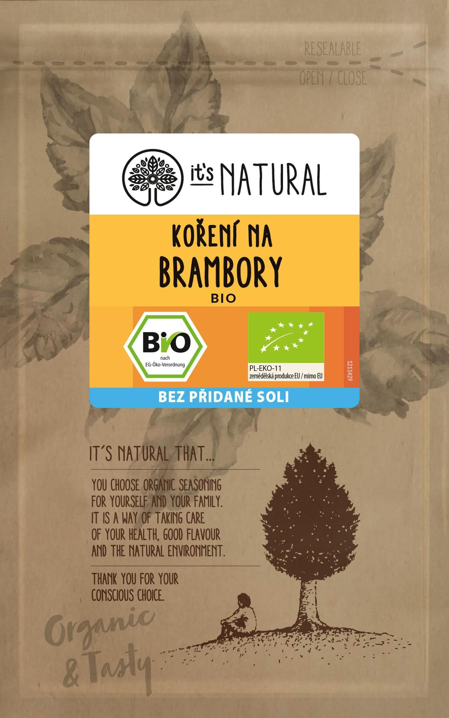 It's Natural BIO Koření na brambory 20g