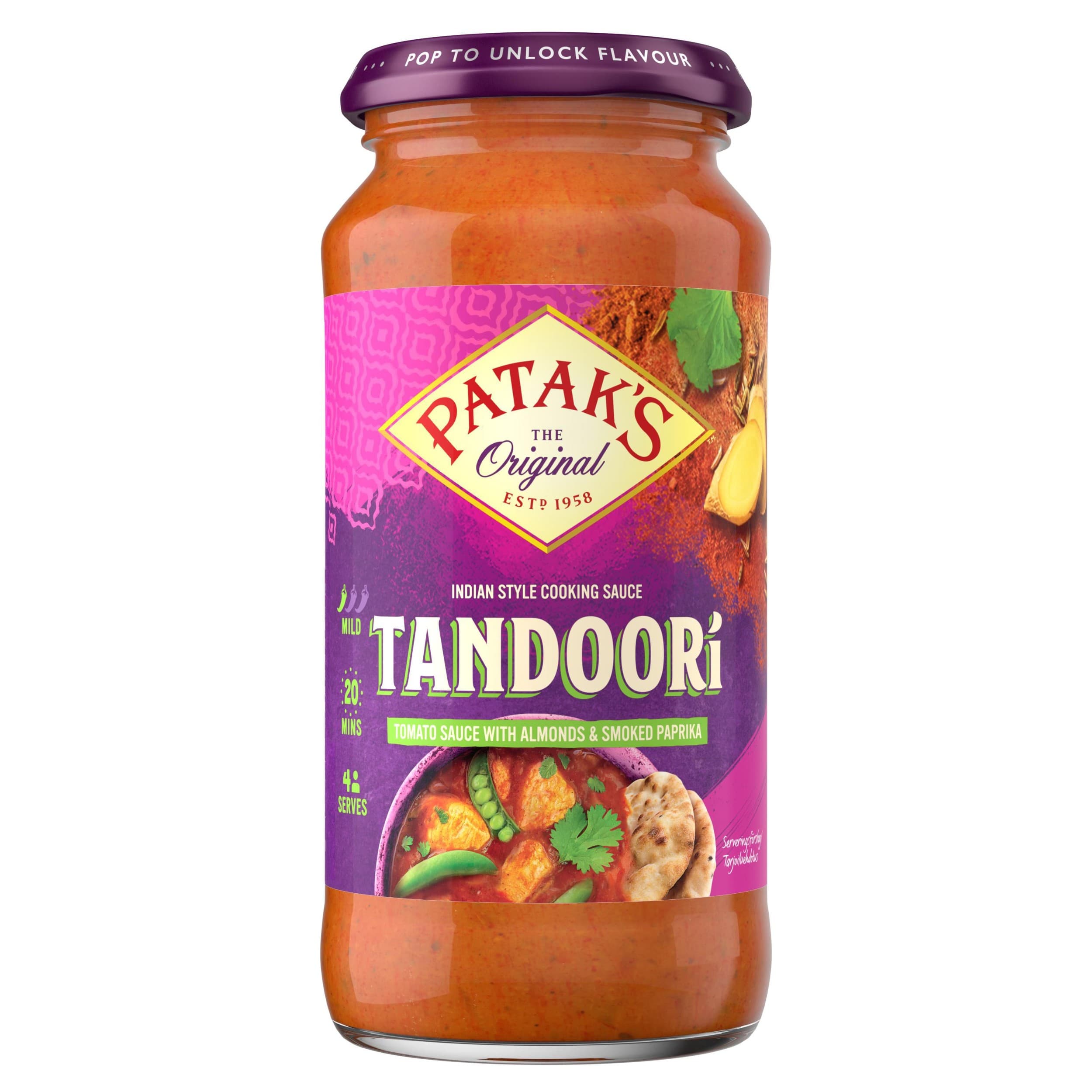 Patak´s Tandoori kari omáčka 450g