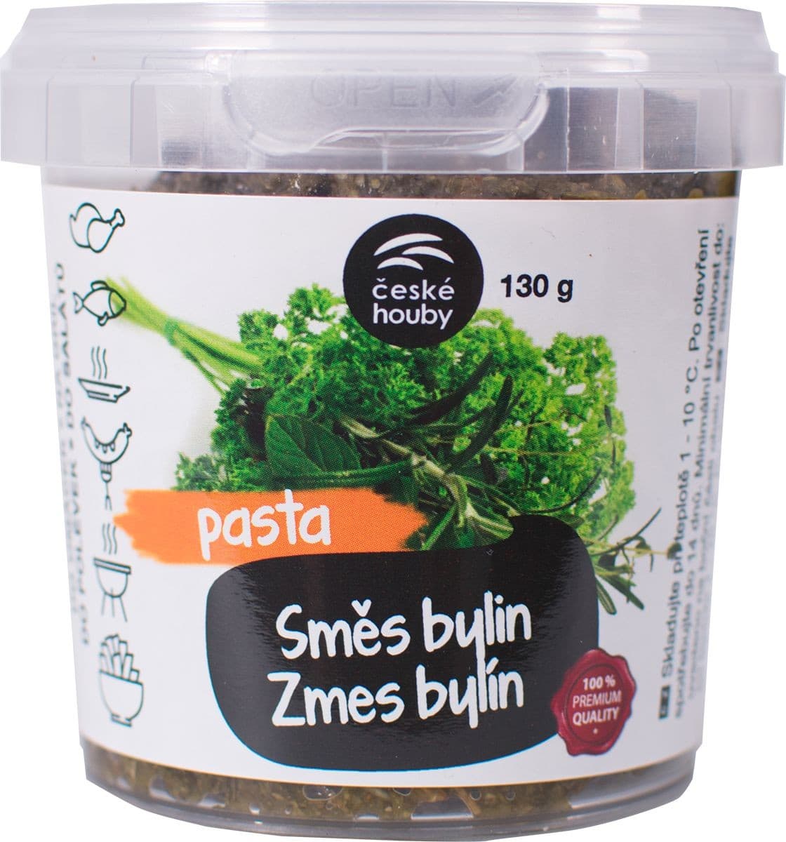 České Houby Pasta směs bylin 130 g