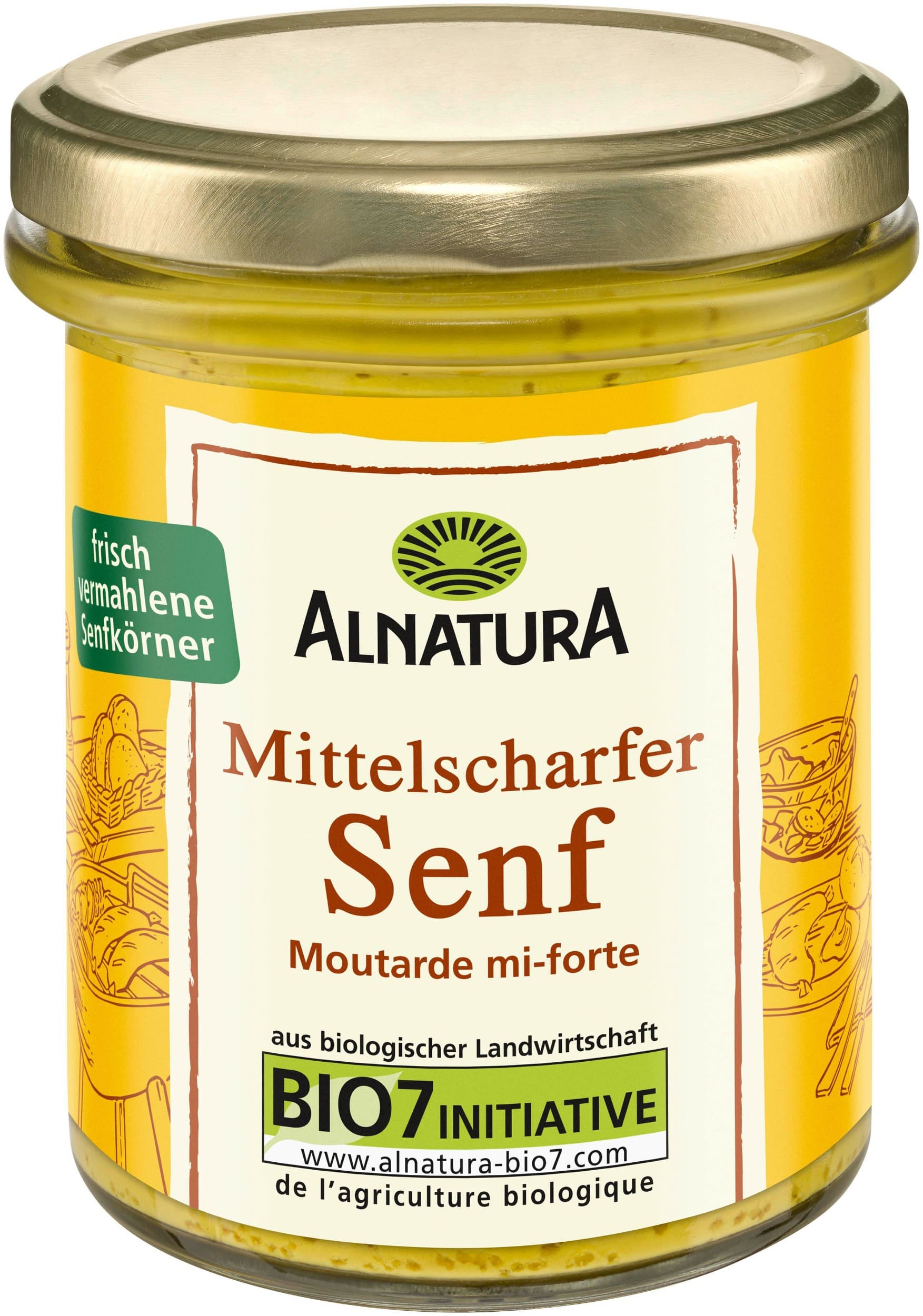 Alnatura BIO Hořčice středně ostrá 200 g