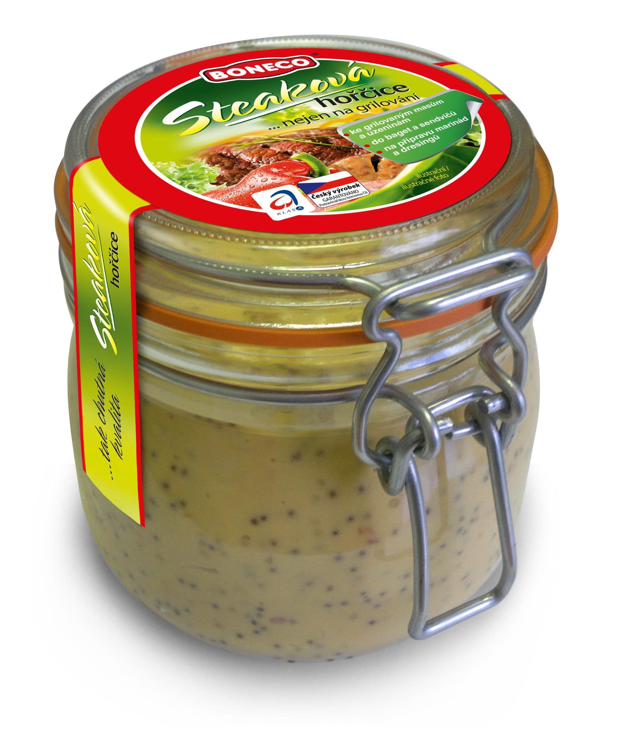 Boneco Steaková hořčice sklo 500 g