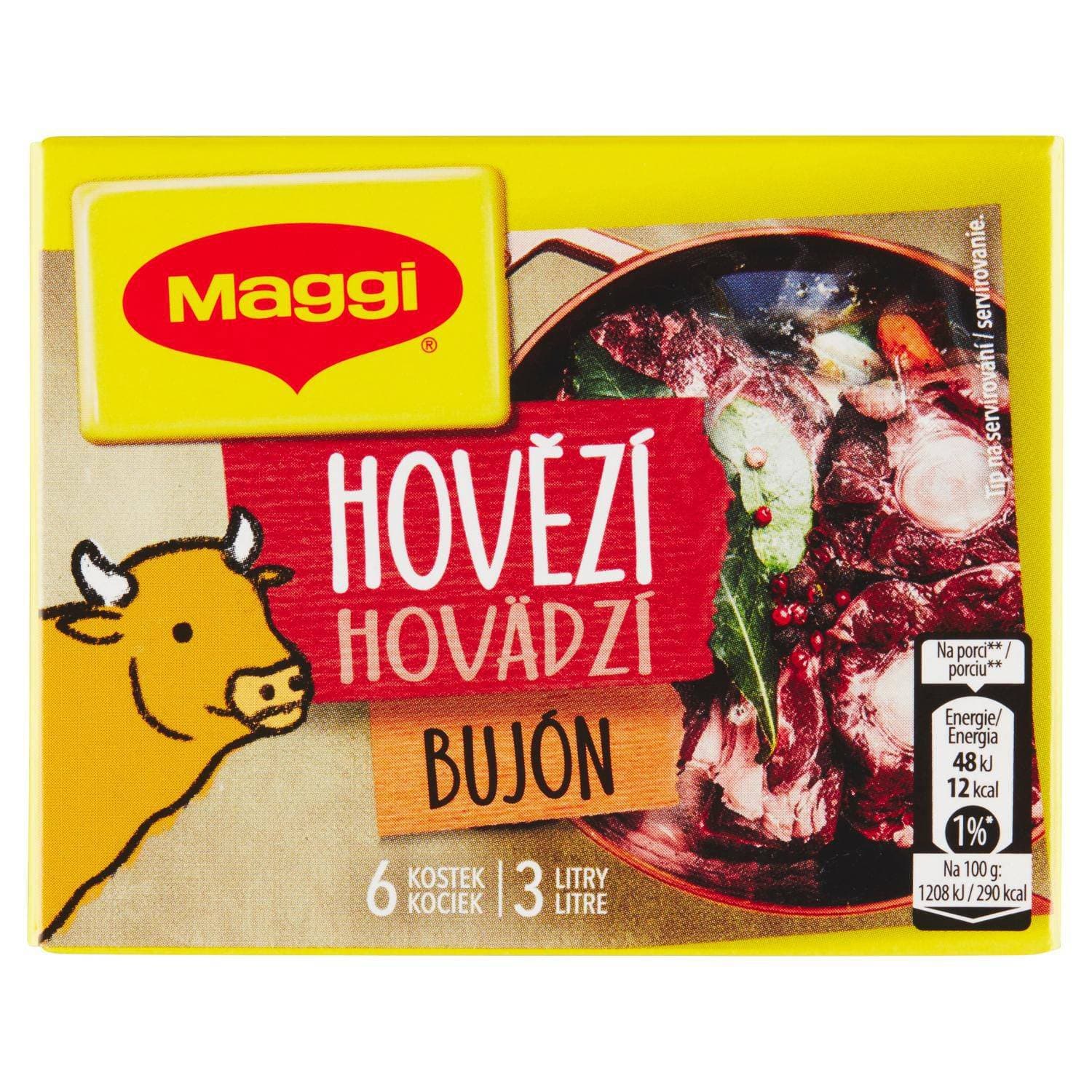 Maggi Hovězí bujón v kostce 3l 60 g