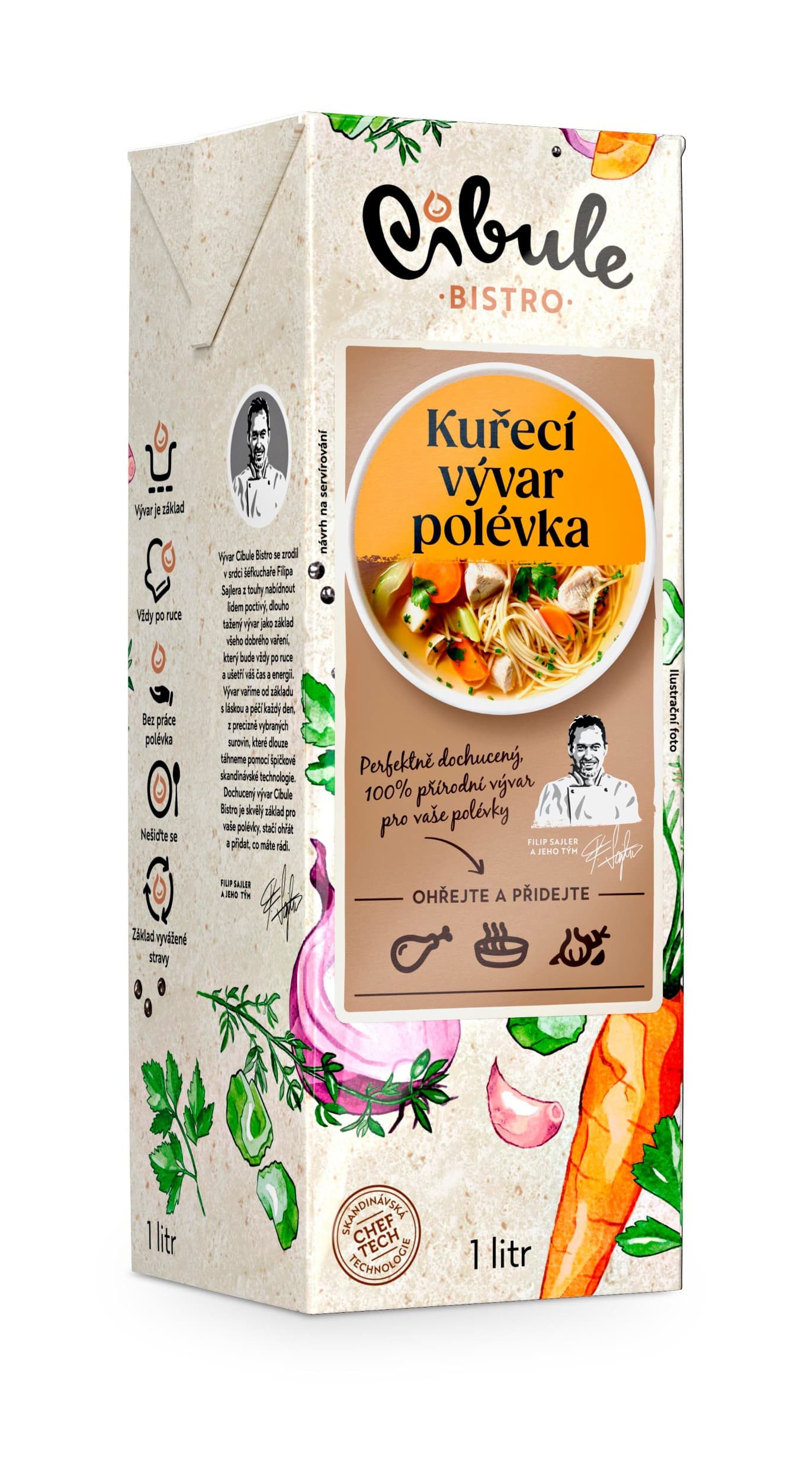 Cibule Bistro Kuřecí vývar jako polévka 1 l