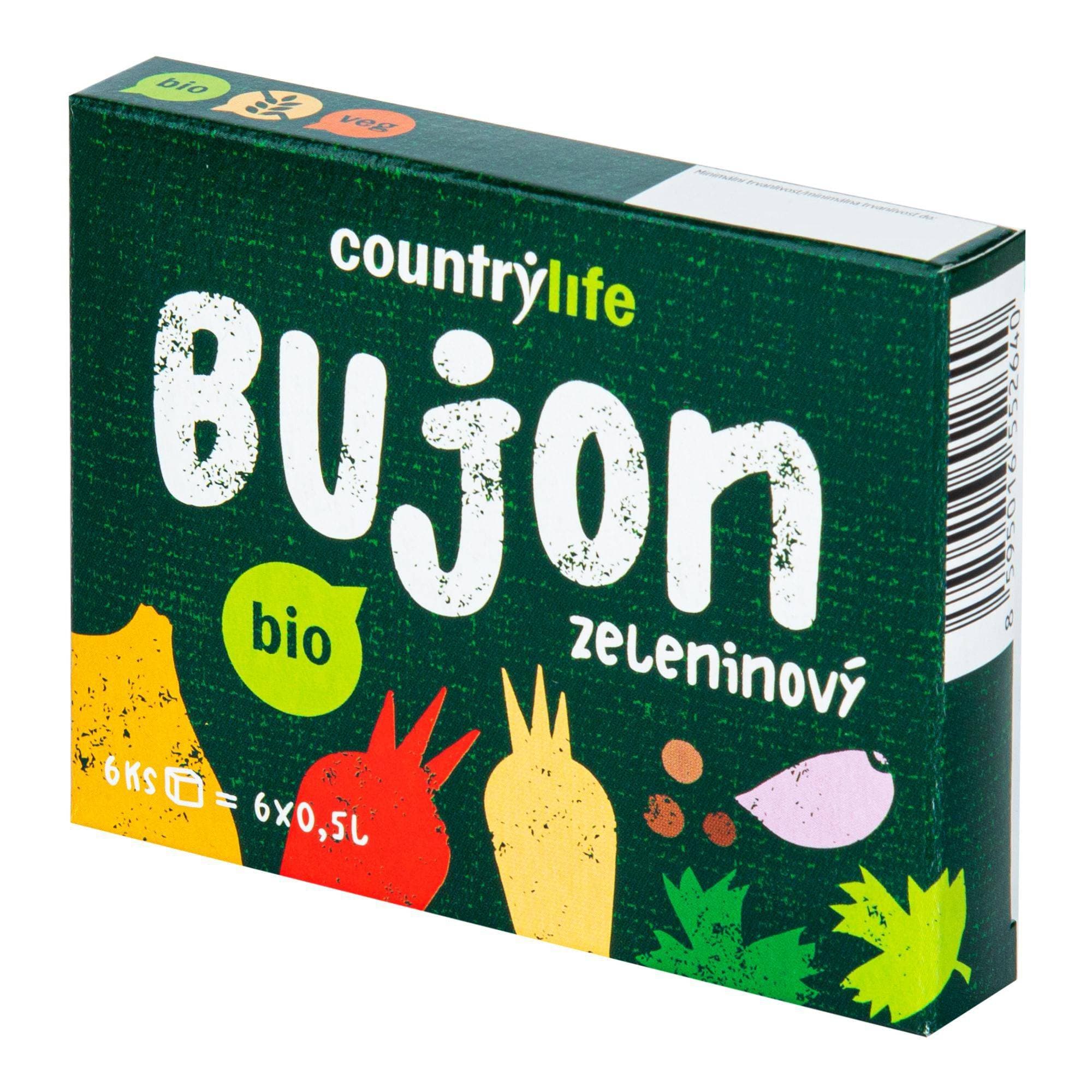 Country Life BIO Bujon zeleninový kostky 66 g