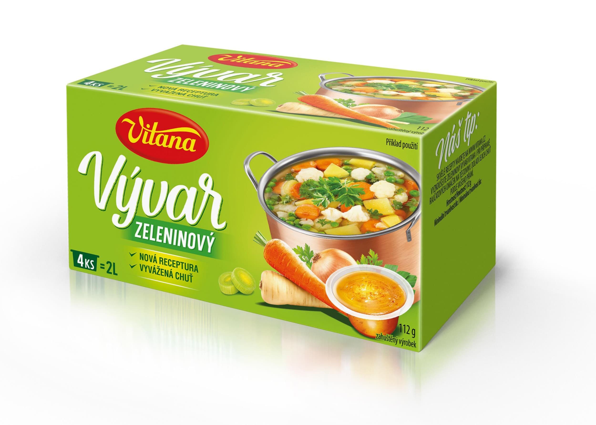 Vitana Vývar zeleninový 4ks 112 g