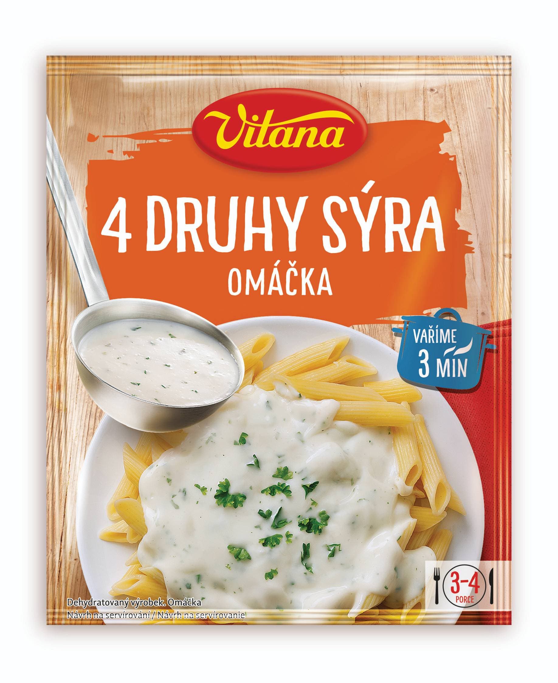 Vitana 4 Druhy sýra, omáčka na těstoviny 46 g