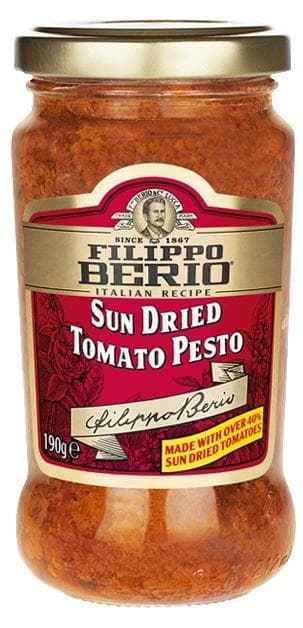 Filippo Berio Pesto sun dried tomato pesto se sluncem sušenými rajčaty 190g