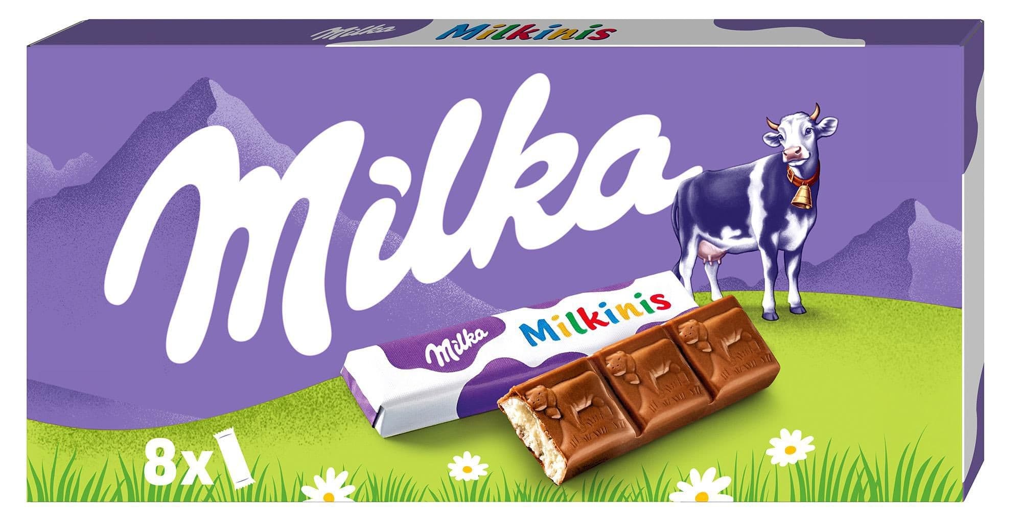Milka tyčinky Milkinis s mléčnou náplní 87,5 g