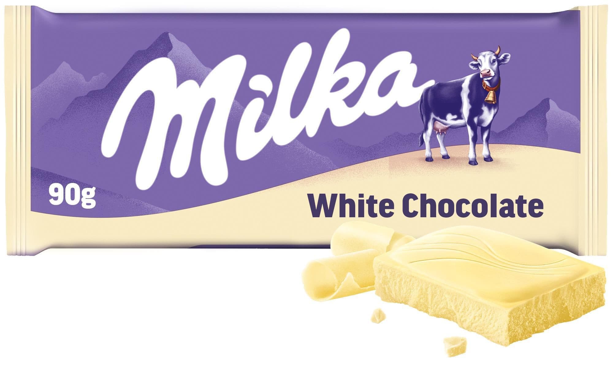 Milka čokoláda bílá 90g
