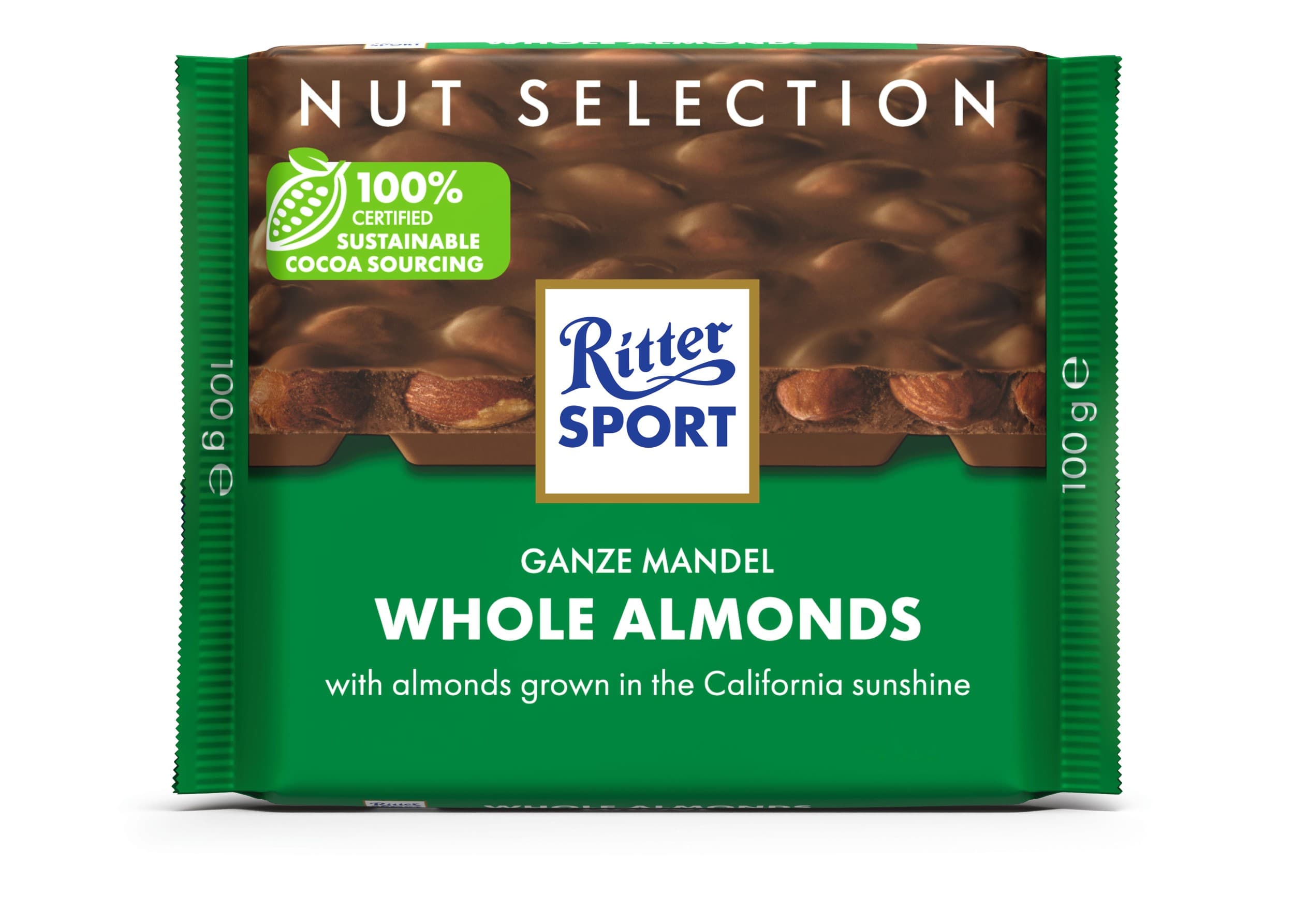Ritter Sport Mléčná čokoláda celé mandle 100g