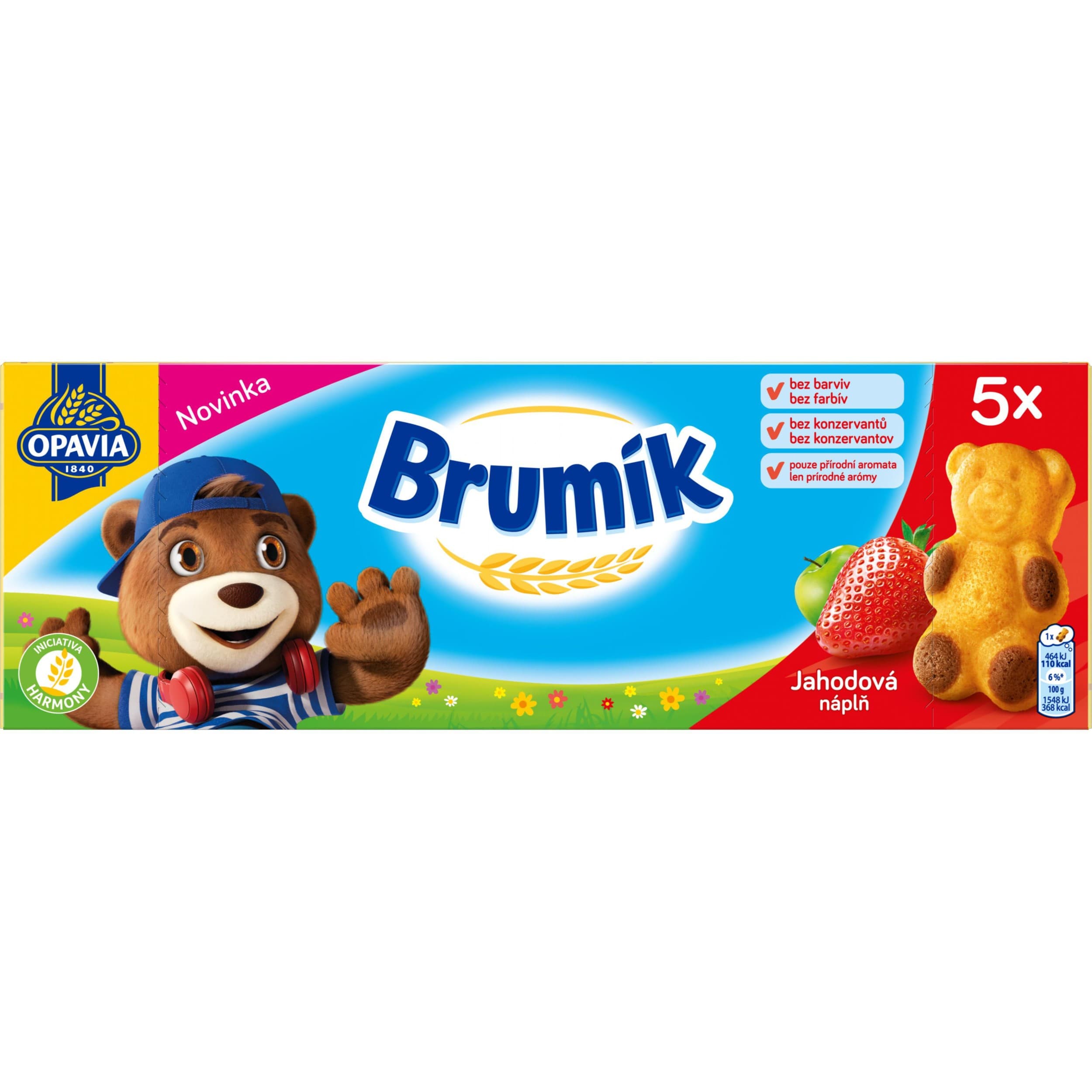 Opavia Brumík Jahodová náplň 150g