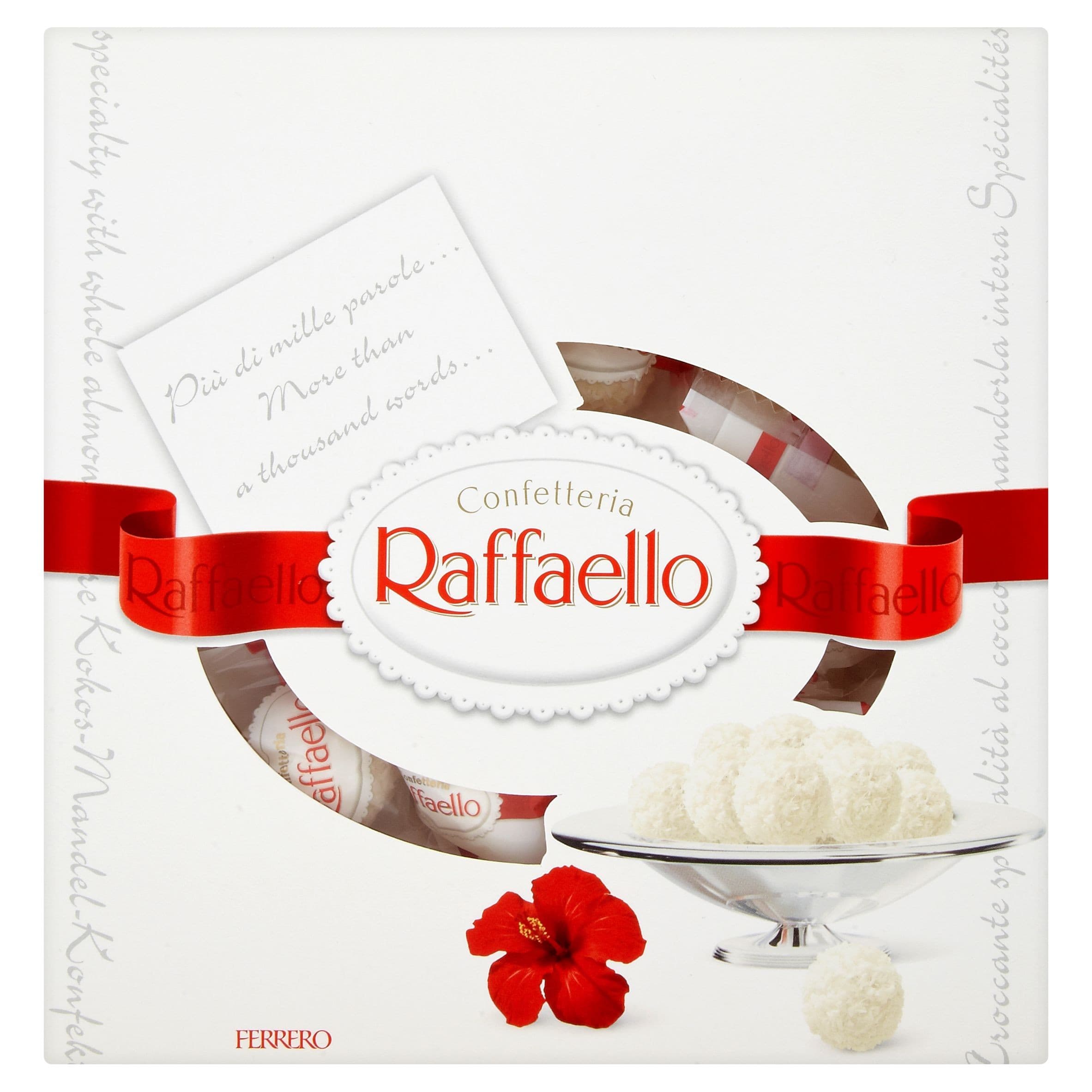Ferrero Raffaello Oplatka s náplní a celou mandlí zdobená strouhaným kokosem 260 g