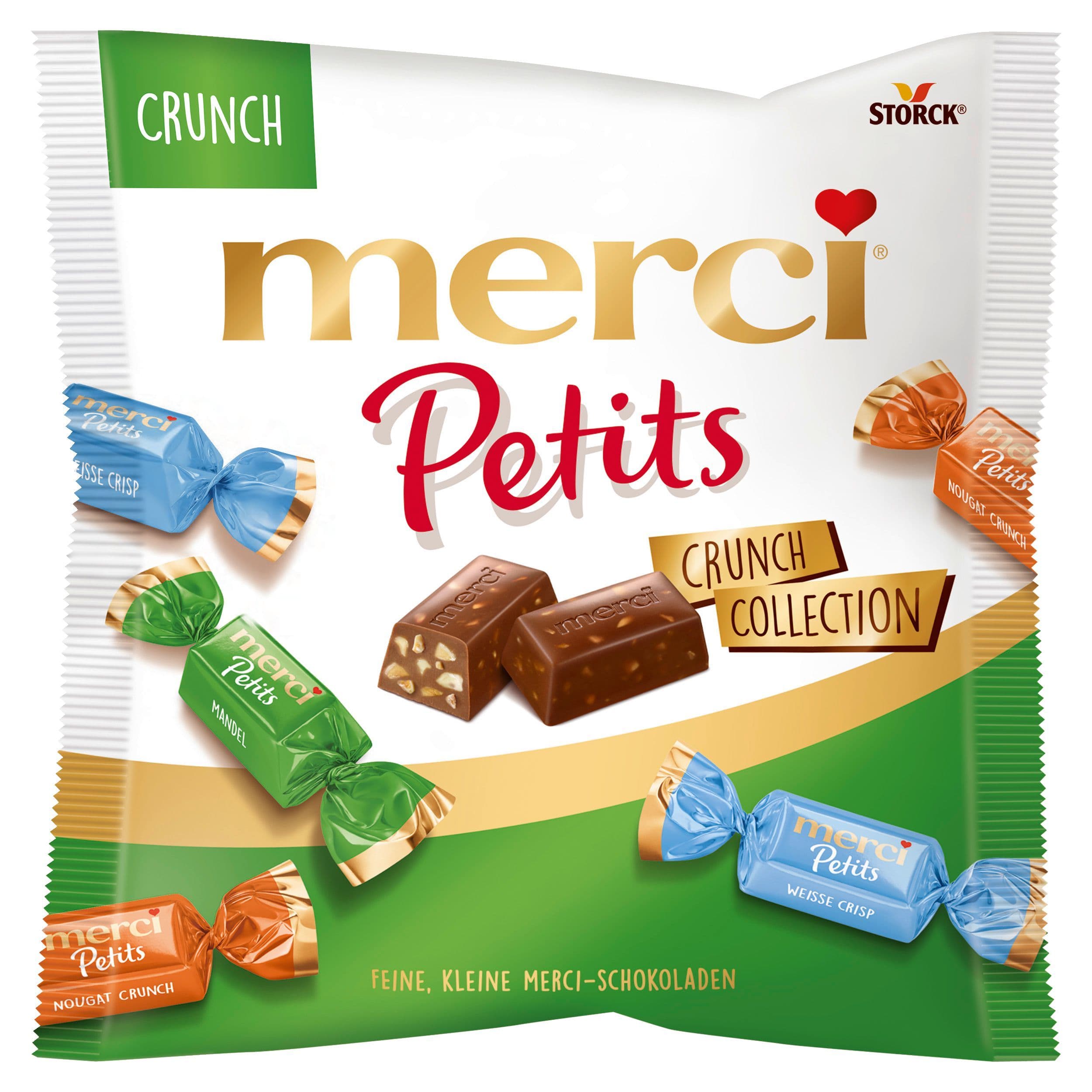 Merci Petits 4 druhy vybraných čokoládových specialit 125g