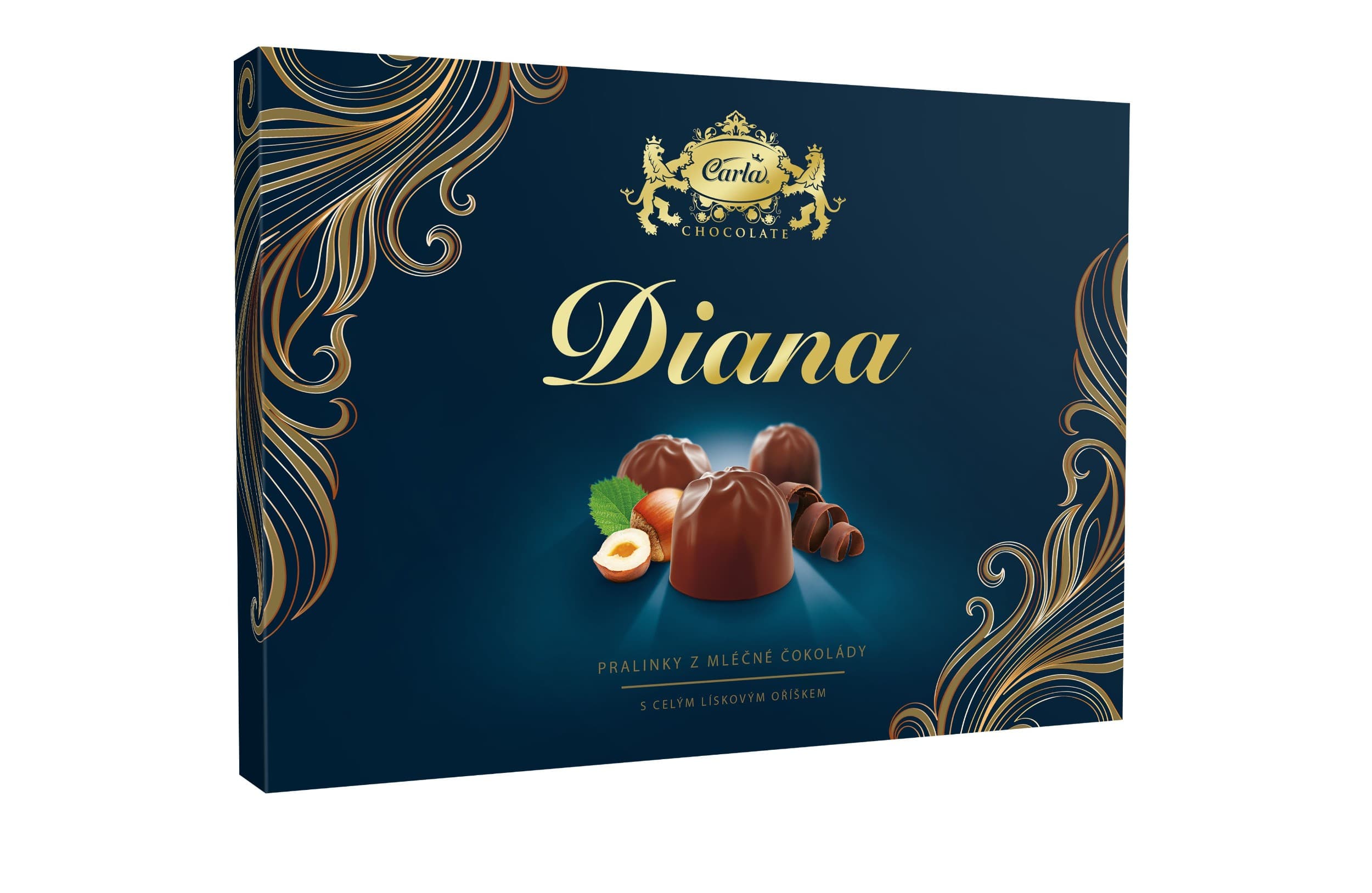 Carla Diana formované čokoládové bonbony v mléčné čokoládě 133 g