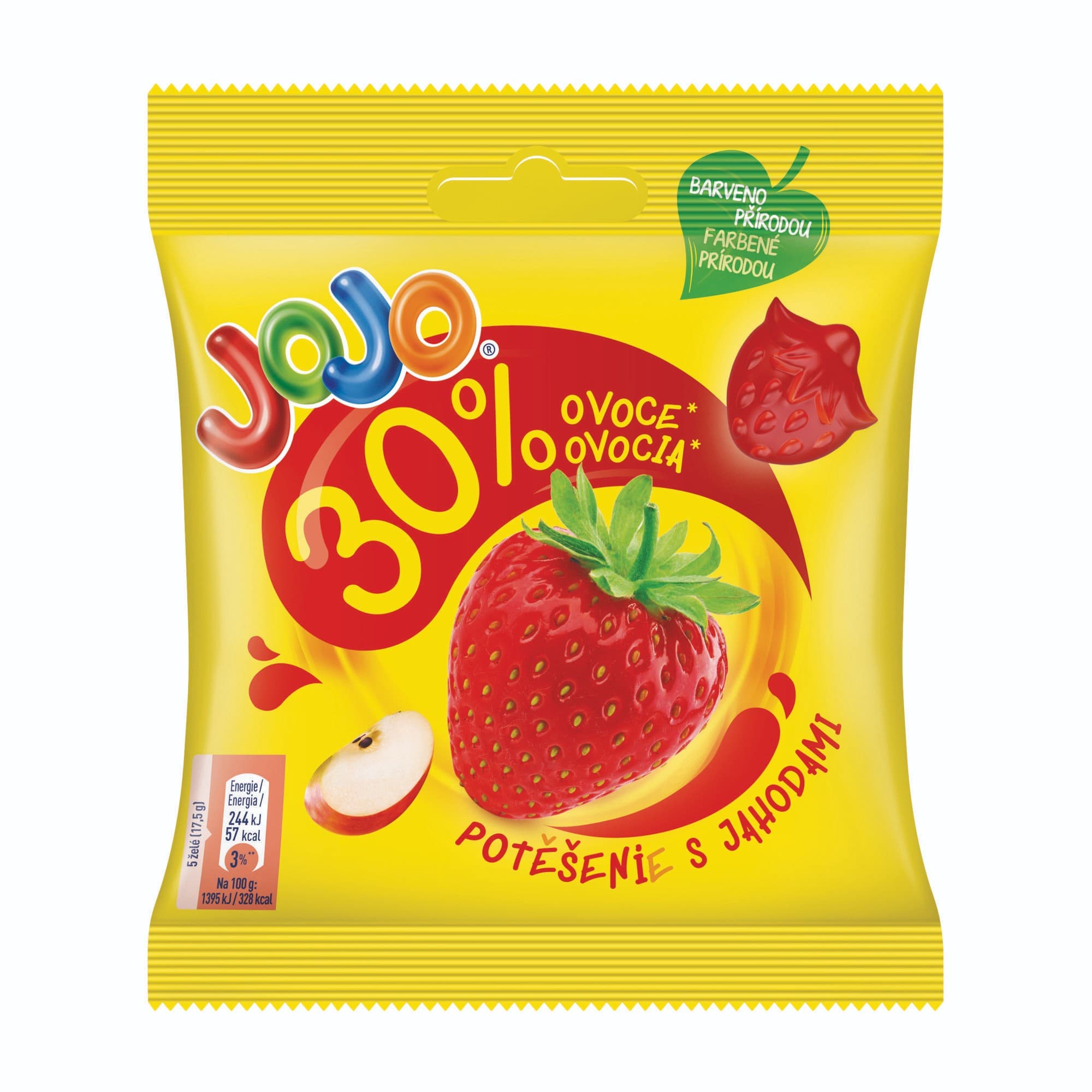 Jojo Potěšení Jahoda želé bonbóny 70g
