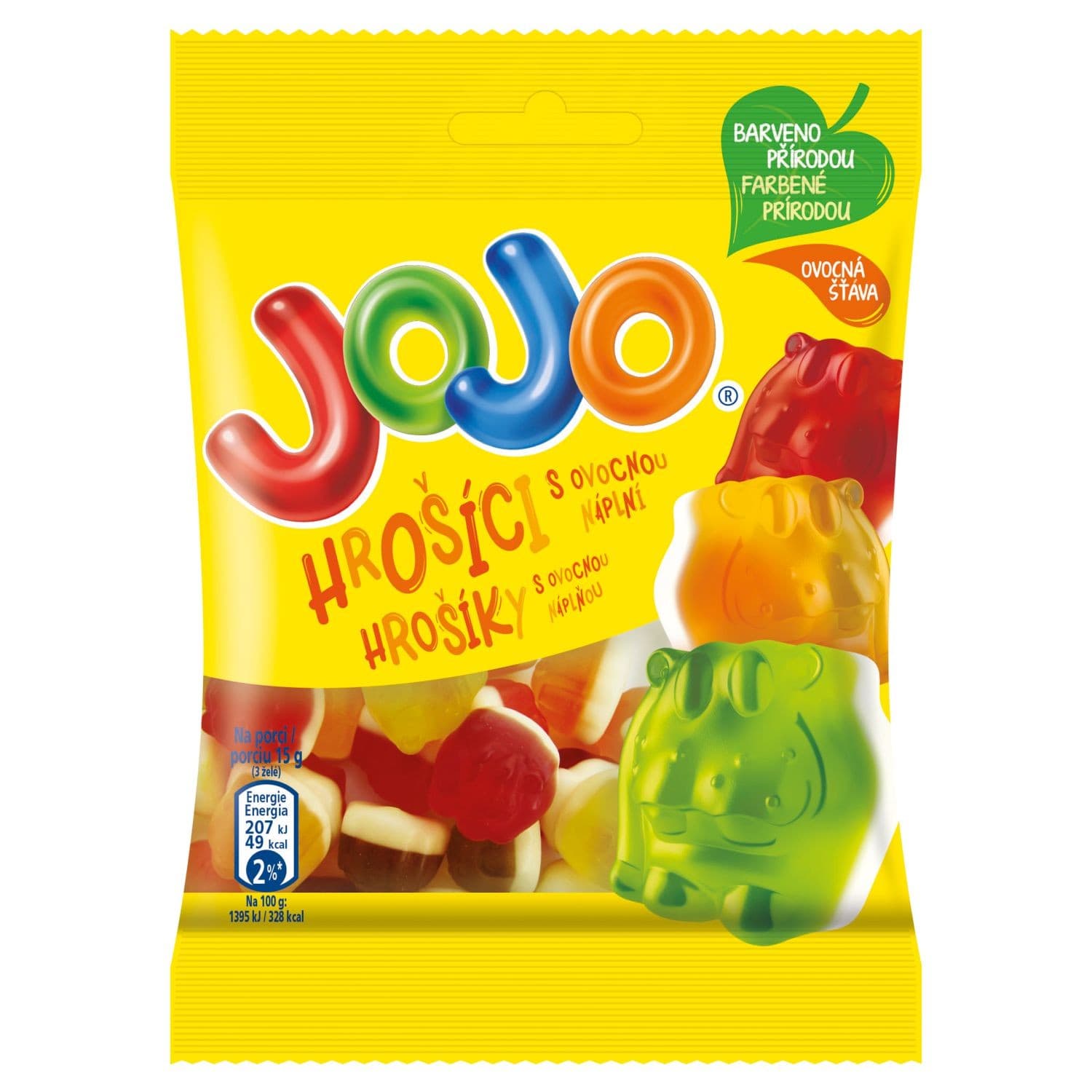 Jojo Hrošíci s ovocnou náplní 80 g