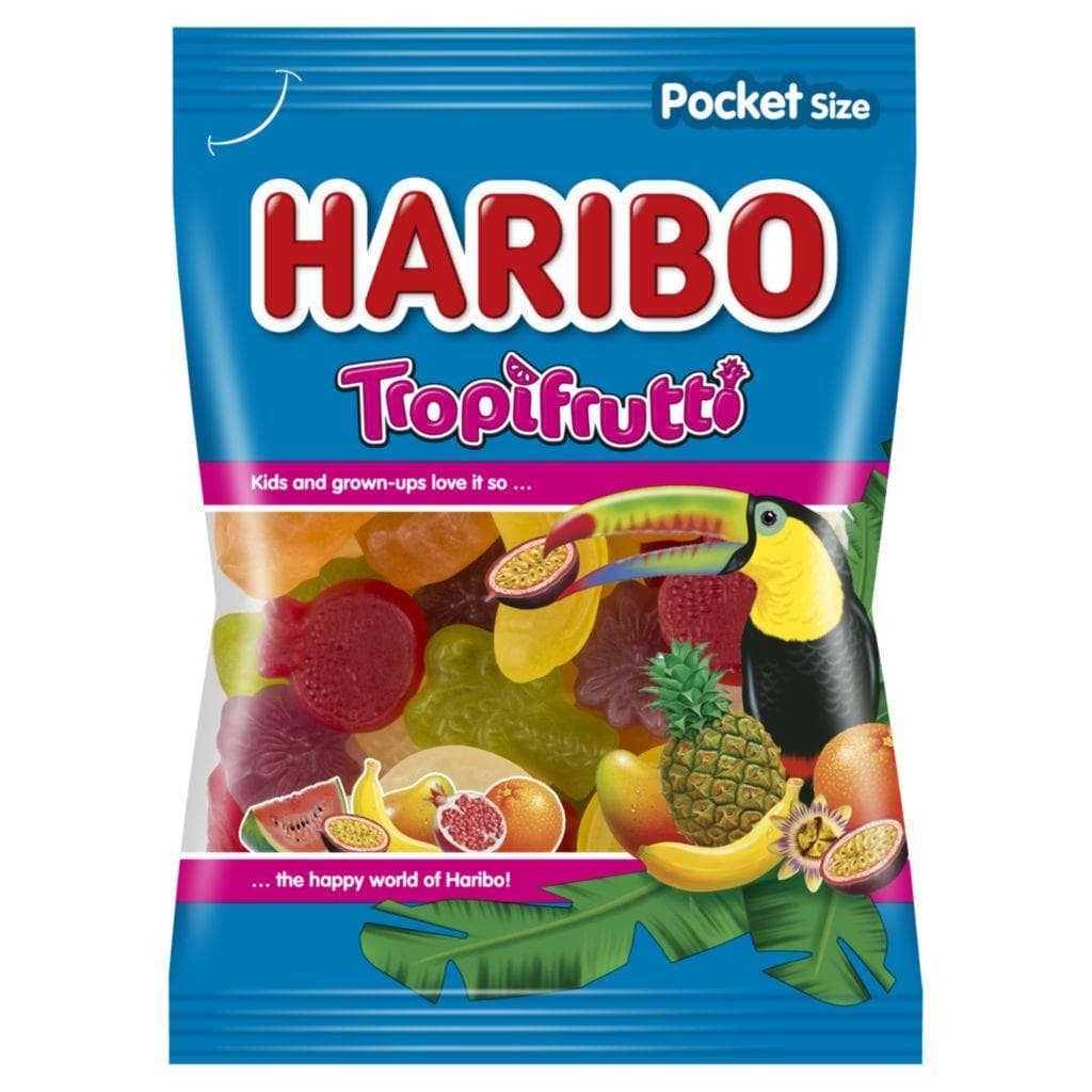 Haribo Tropifrutti želé cukrovinky s ovocnými příchutěmi 100 g