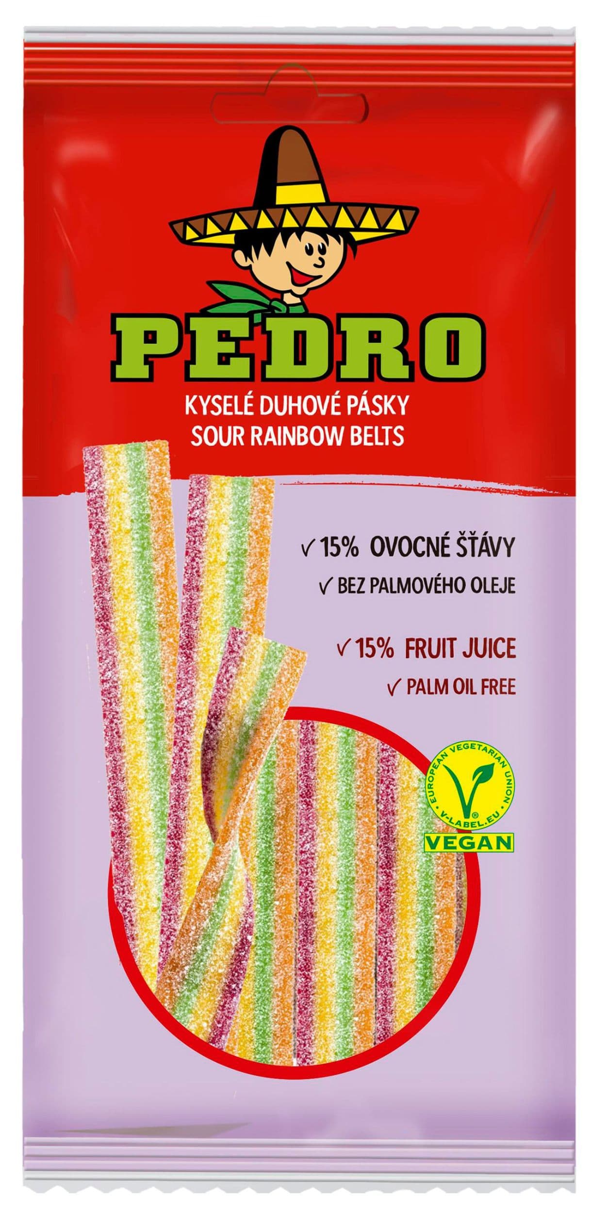 Pedro Kyselé duhové pásky 80g