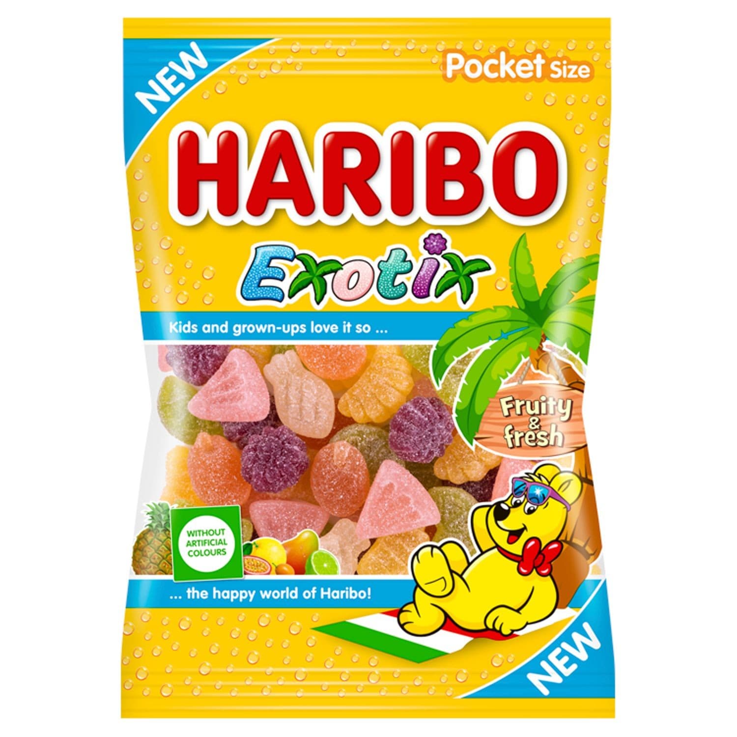 Haribo Exotix želé s ovocnou příchutí 80g
