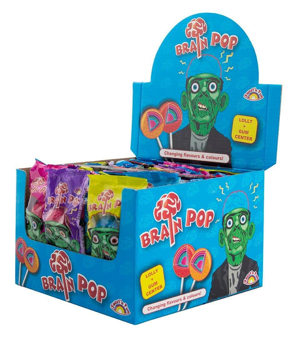 Brain Pop -lízátka měnící pět krát barvu a chuť 16 g