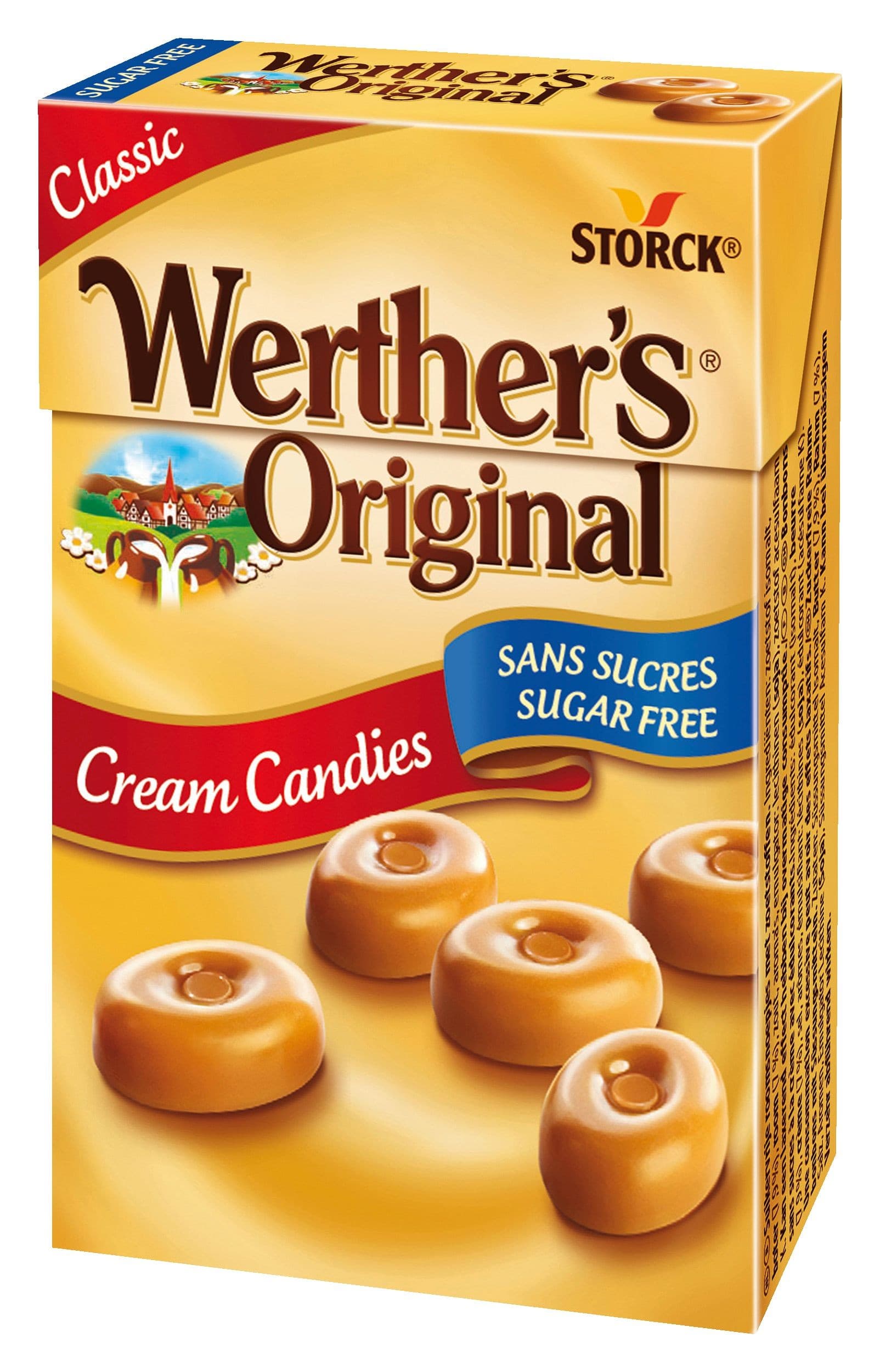 Storck Werther's Original Bonbóny se smetanou bez cukrů 42g