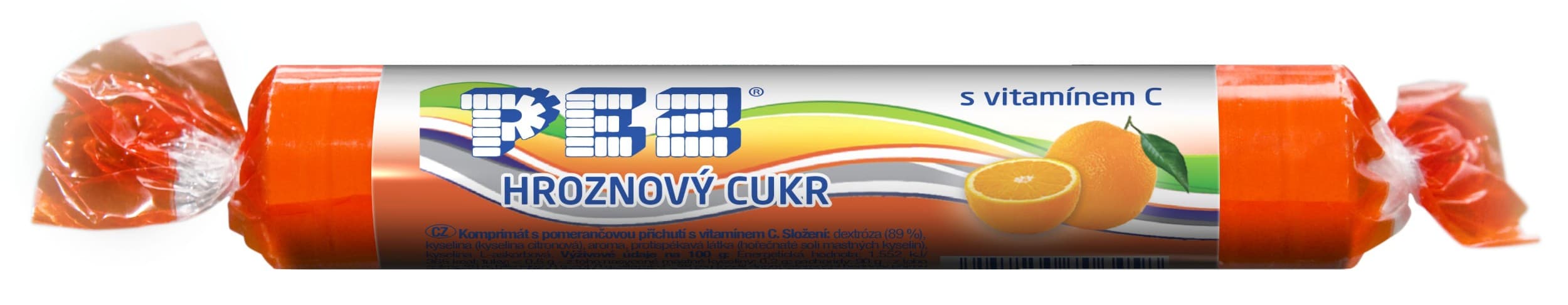 Pez komprimát s pomerančovou příchutí 39 g