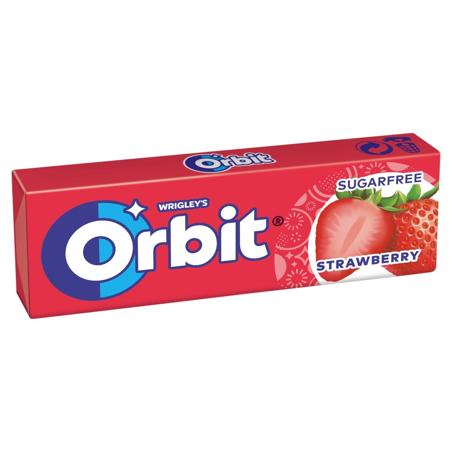 Orbit Jahoda žvýkačka bez cukru s příchutí jahody 10 ks dražé 14g