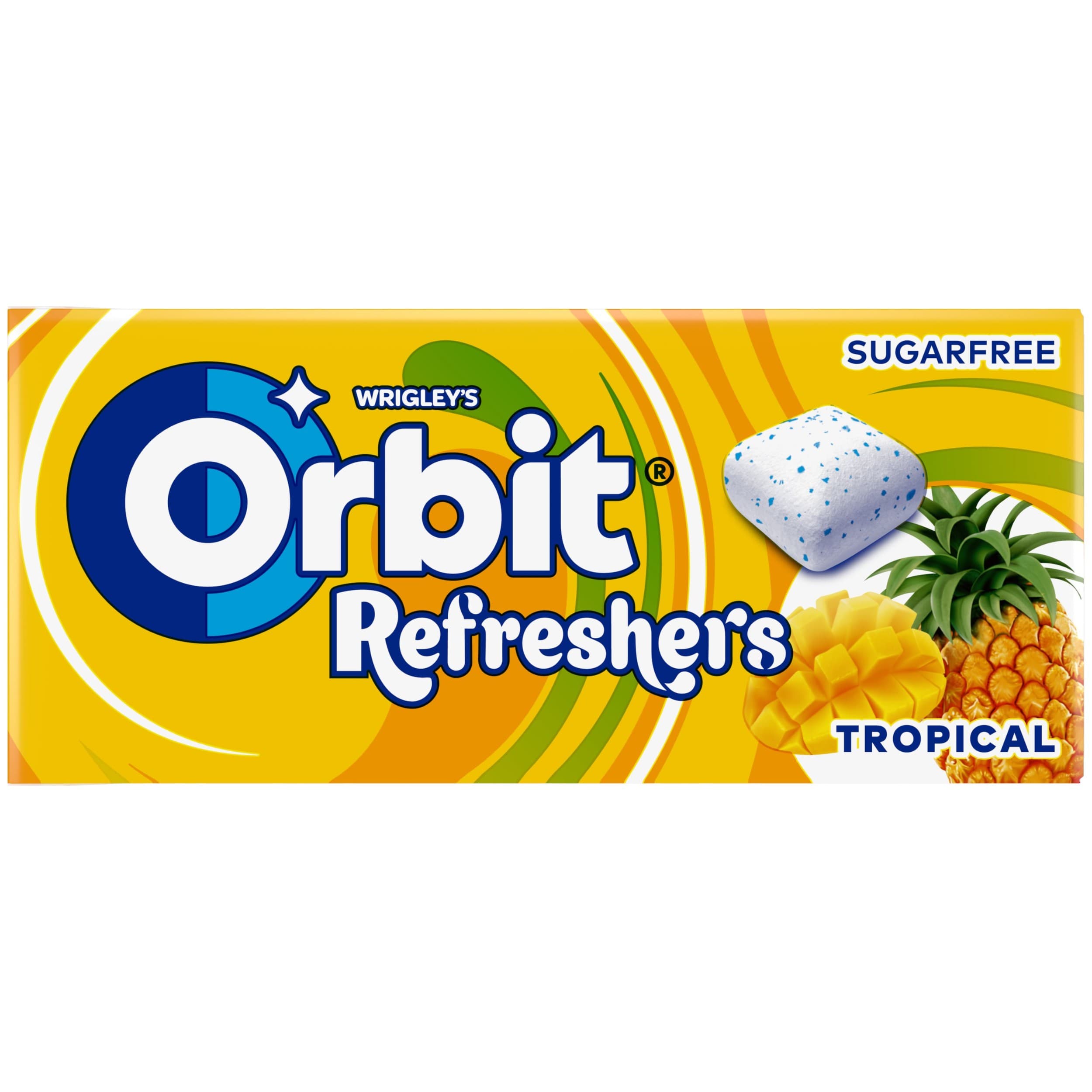 Orbit Refreshers žvýkačky bez cukru Tropical 8 ks 17,9 g