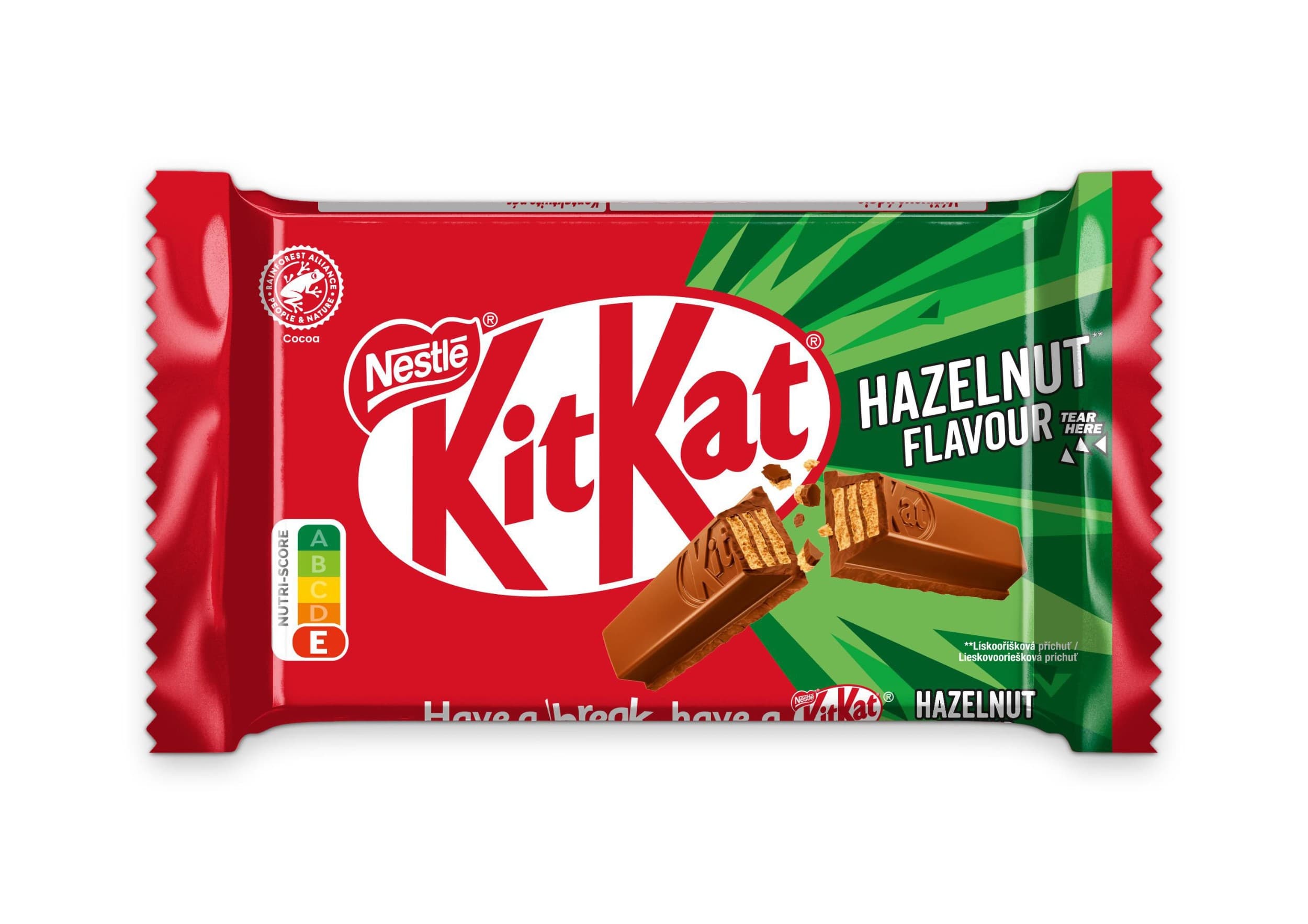 KitKat 4Finger Čokoládová tyčinka s oplatkou a lískooříškovou příchutí 41,5g