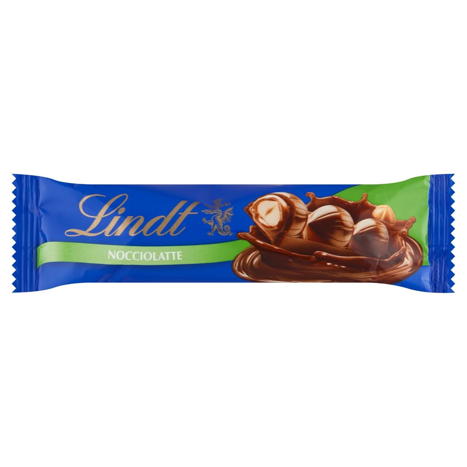 Lindt Nocciolatte mléčná čokoláda s lískoořechovou náplní a celými lískovými ořechy 35g