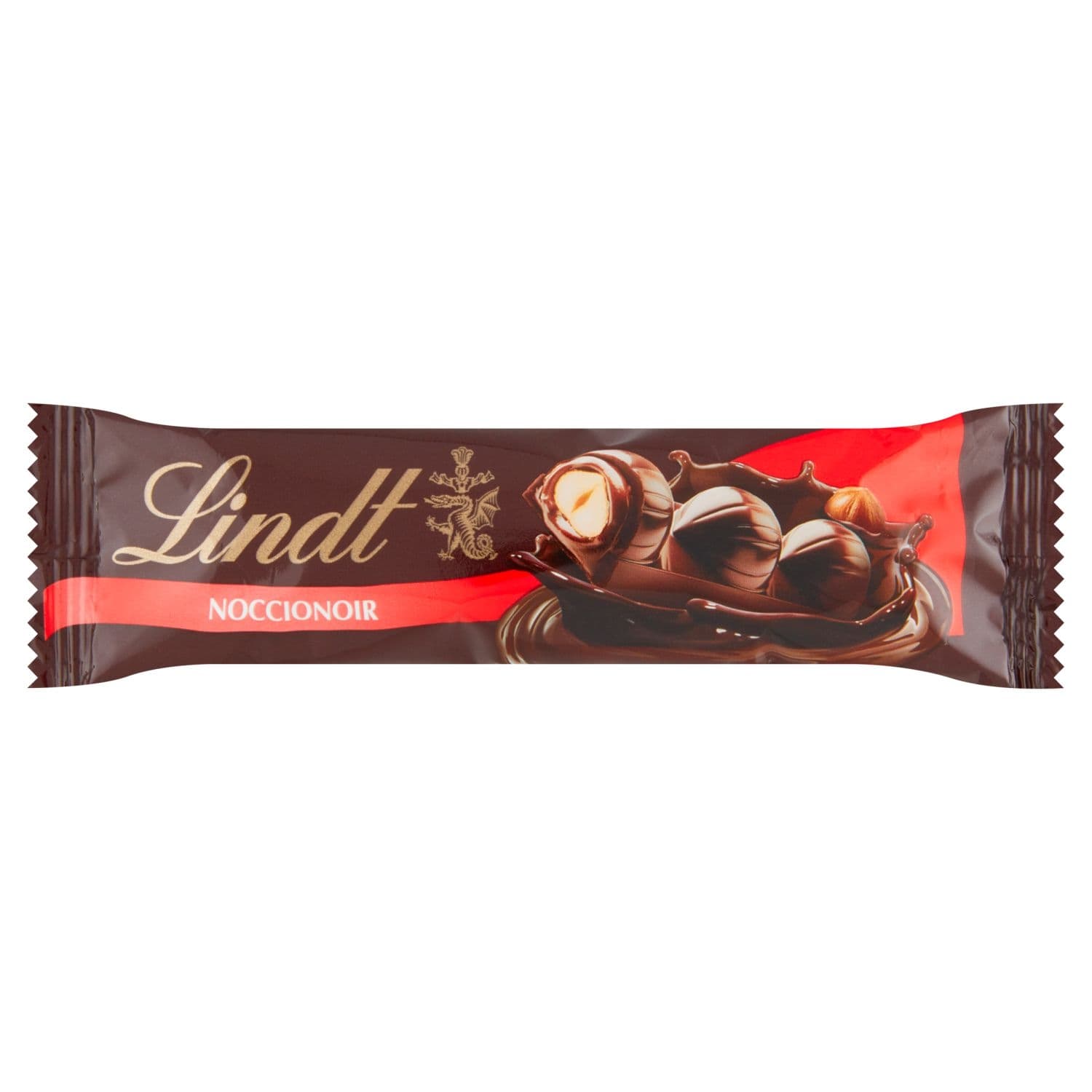 Lindt Noccionoir hořká čokoláda s lískoořechovou náplní a celými lískovými ořechy 35g