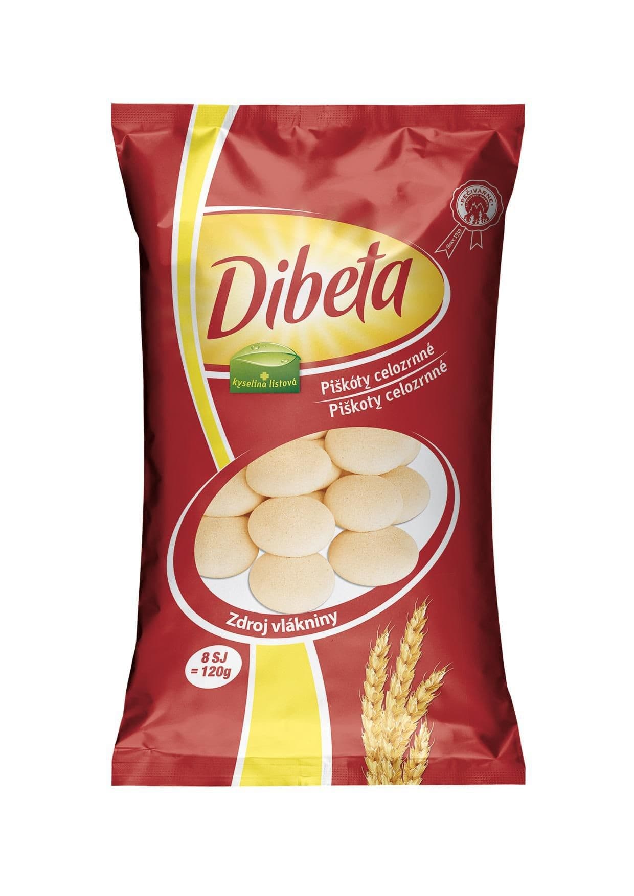 Dibeta piškoty celozrnné 120 g