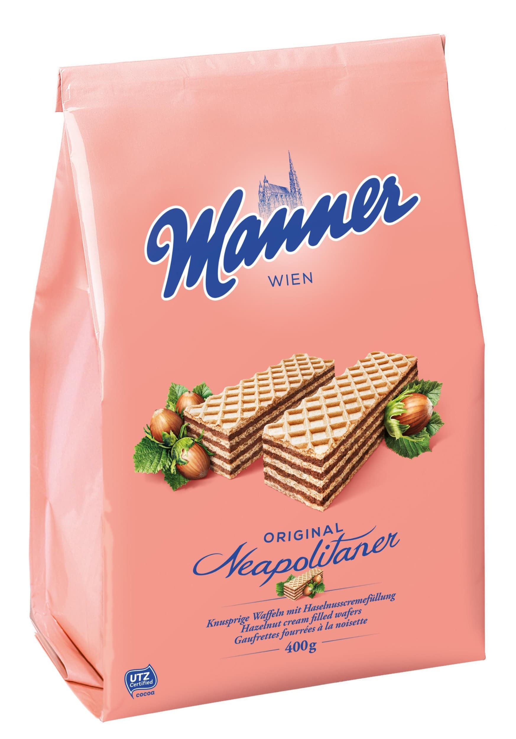Manner Original Neapolitaner oplatky s oříškovou náplní 400 g