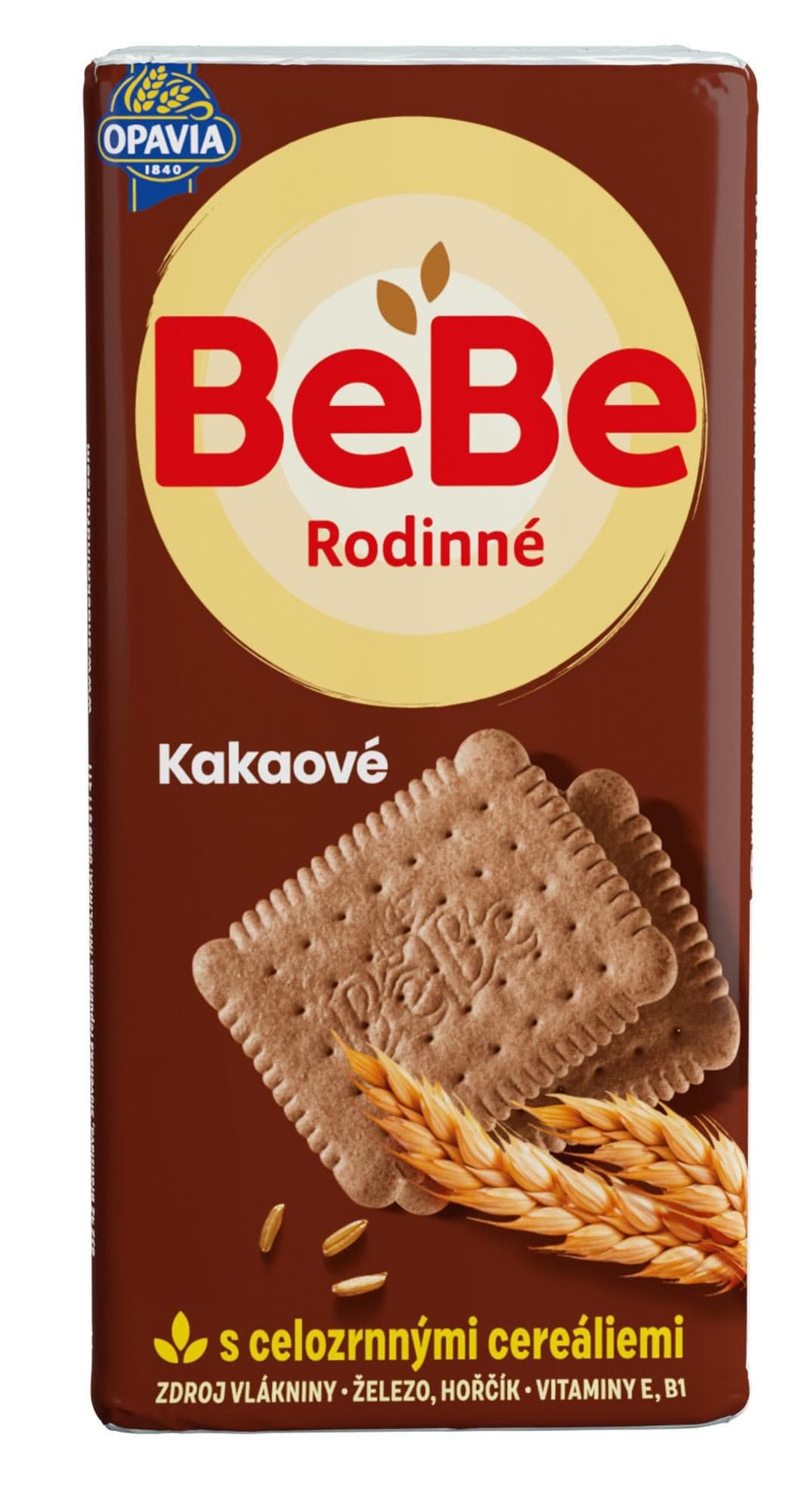 Opavia sušenky BeBe Rodinné kakaové cereální 130g