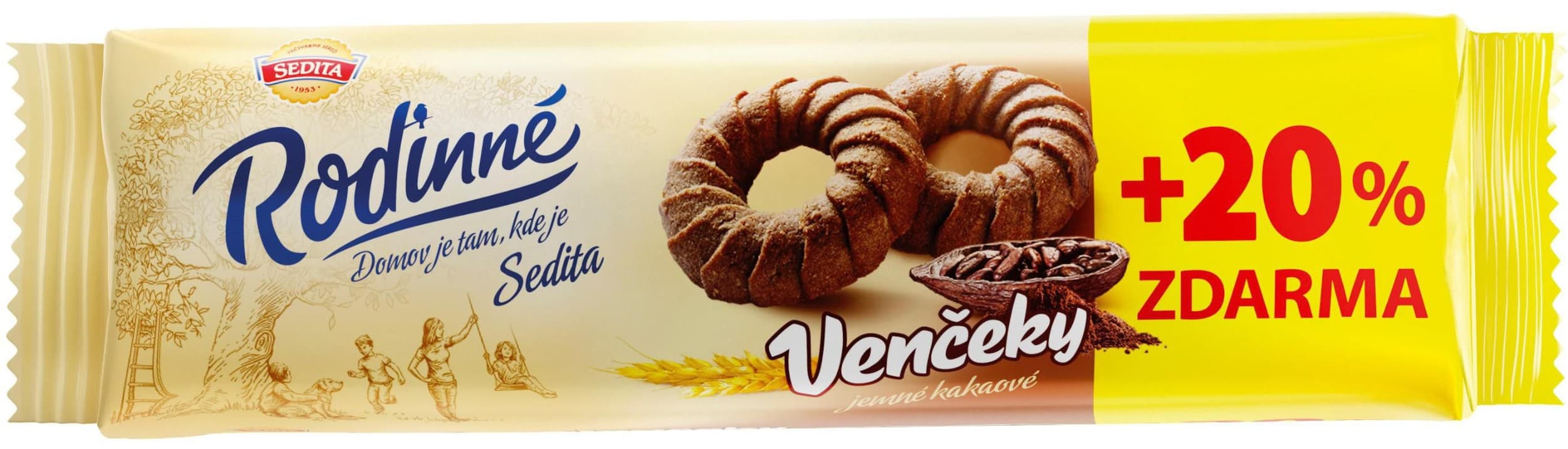 Sedita Rodinné věnečky kakaové 100g + 20%