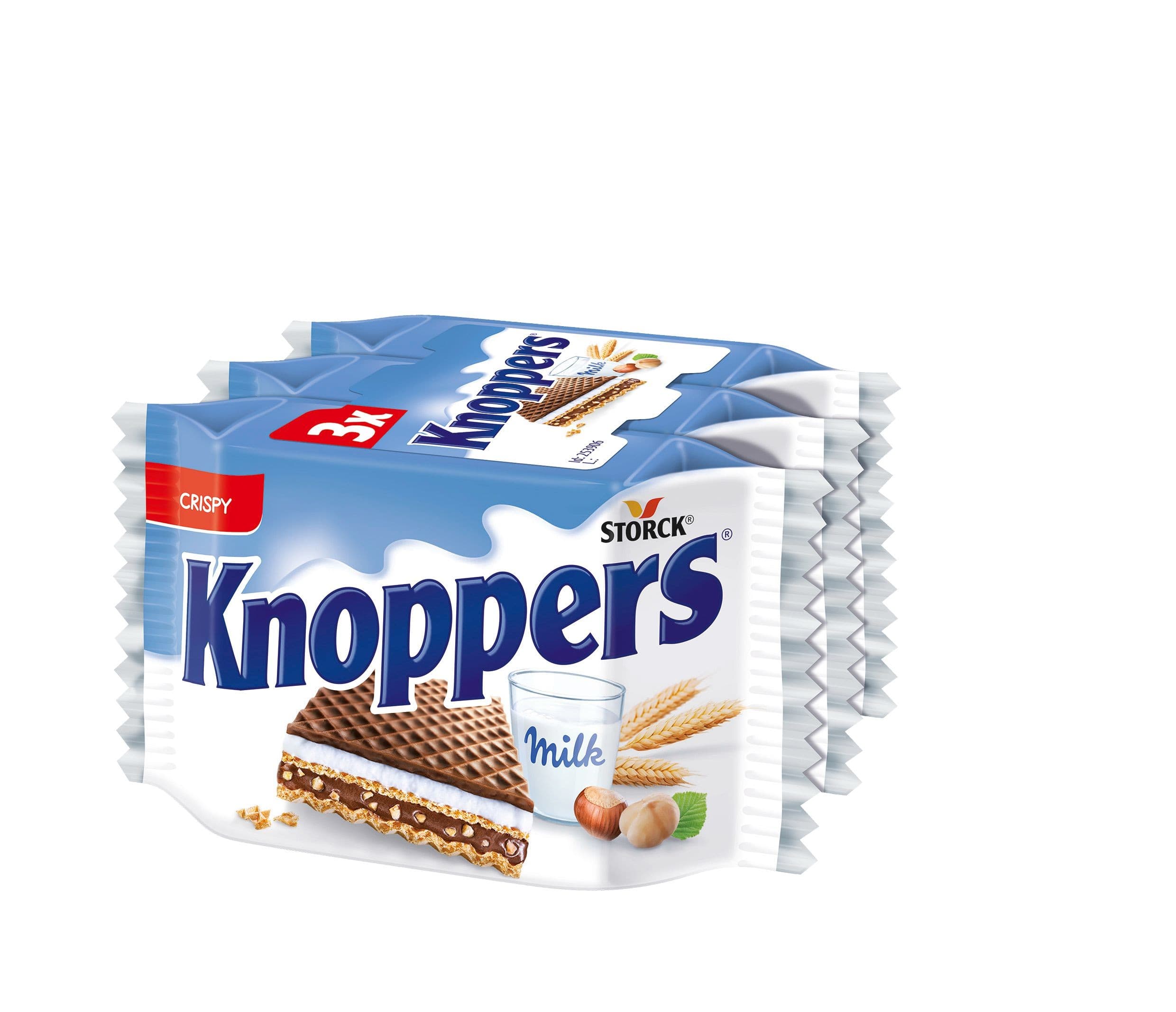 Storck Knoppers Oplatky plněné 3 x 25g