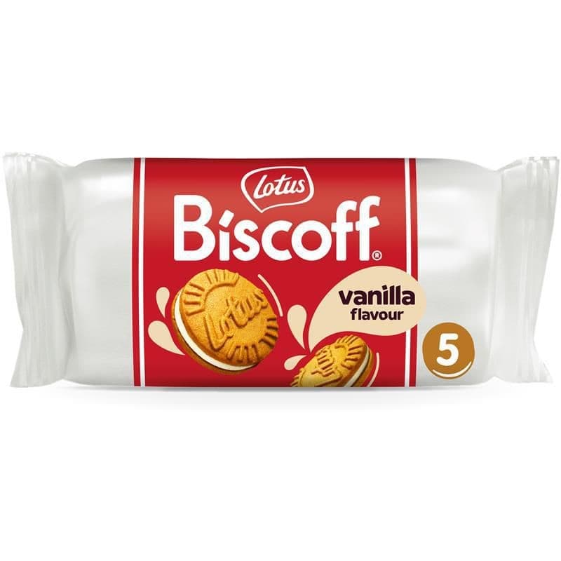 Lotus Biscoff sušenky plněné krémem s vanilkovou příchutí 50g