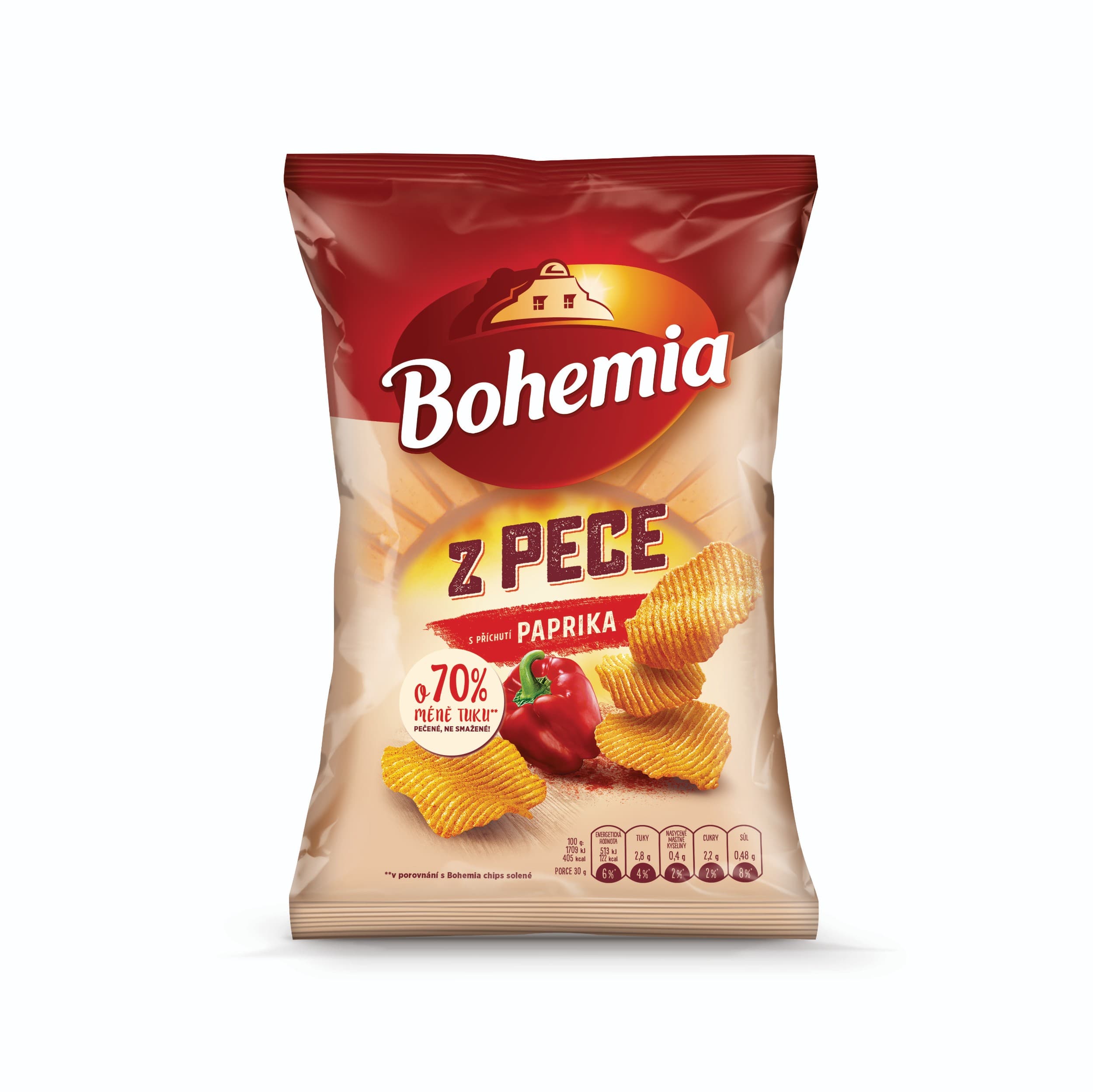 Bohemia Z PECE Chips Paprika 100g