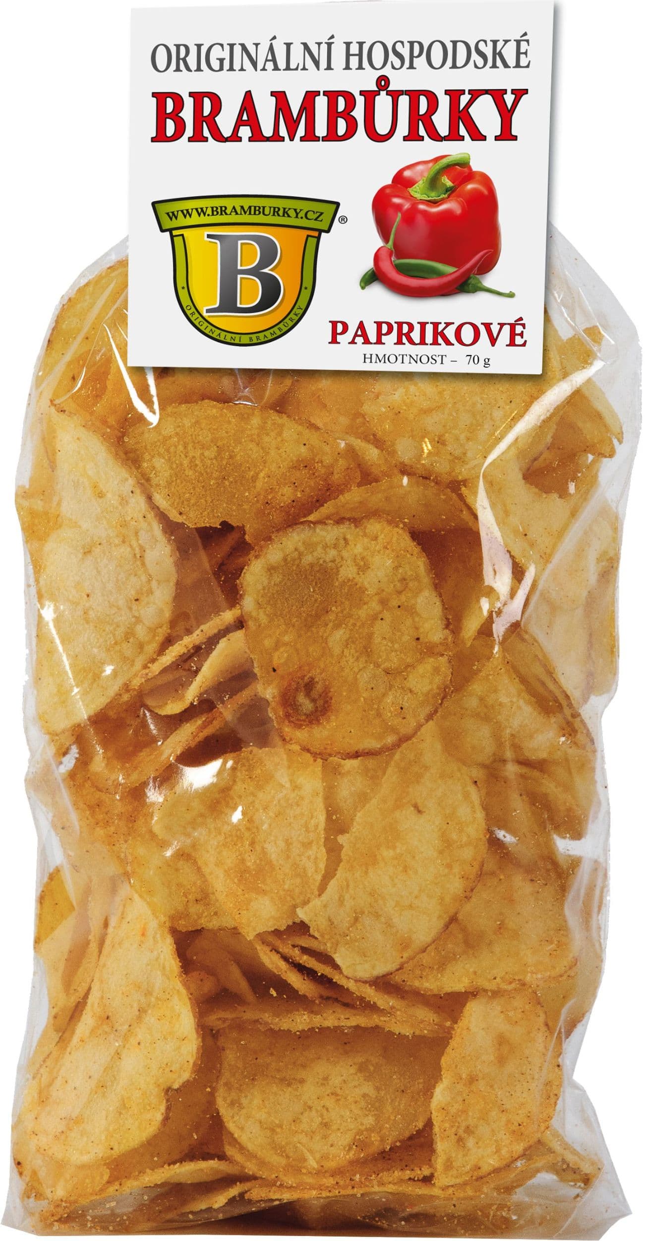 Originální hospodské brambůrky paprikové 70g