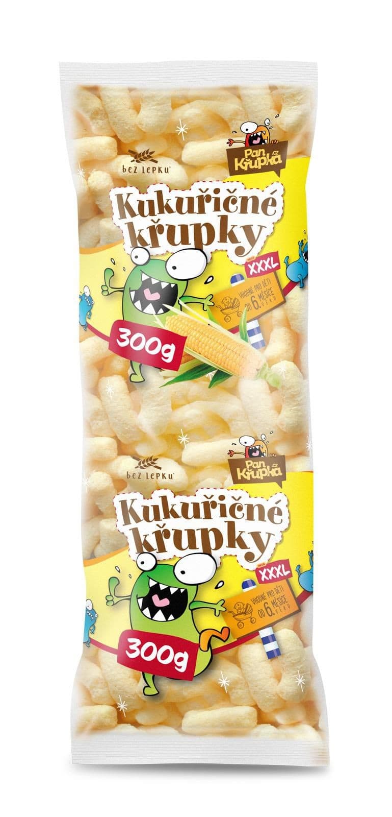 Pan Křupka Křupky kukuřičné bez přidané soli bezlepkové 300g