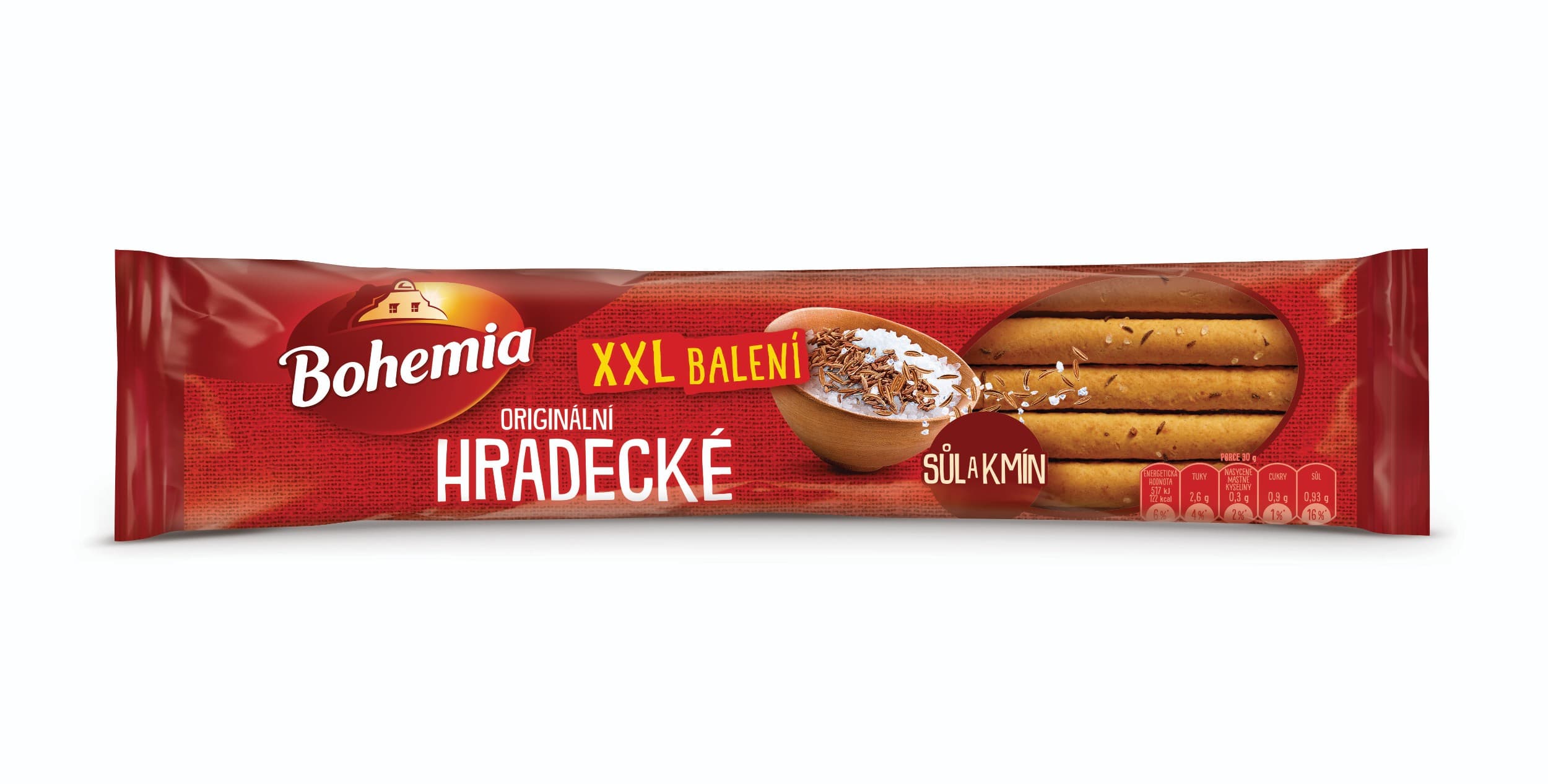 Bohemia Hradecké tyčinky Kmín a Sůl 125g