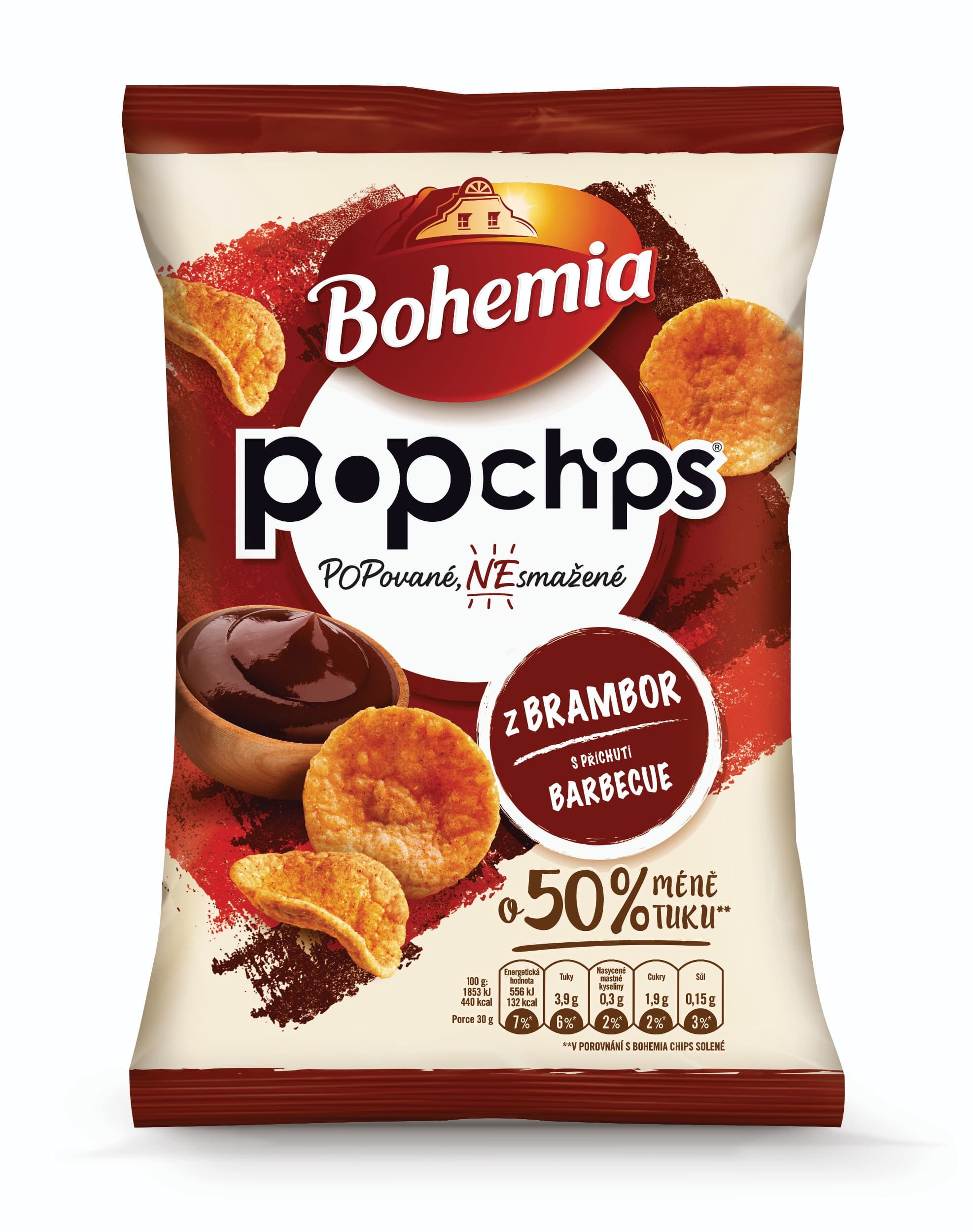 Bohemia PopChips s příchutí Barbecue 65g
