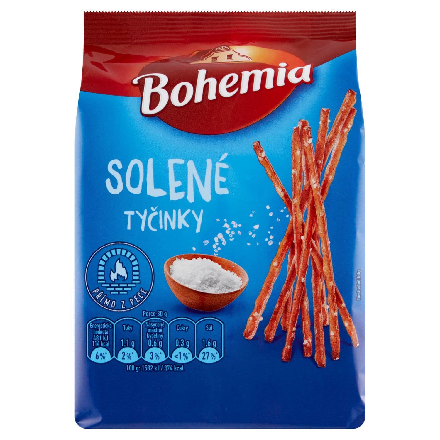 Bohemia tyčinky solené 160g
