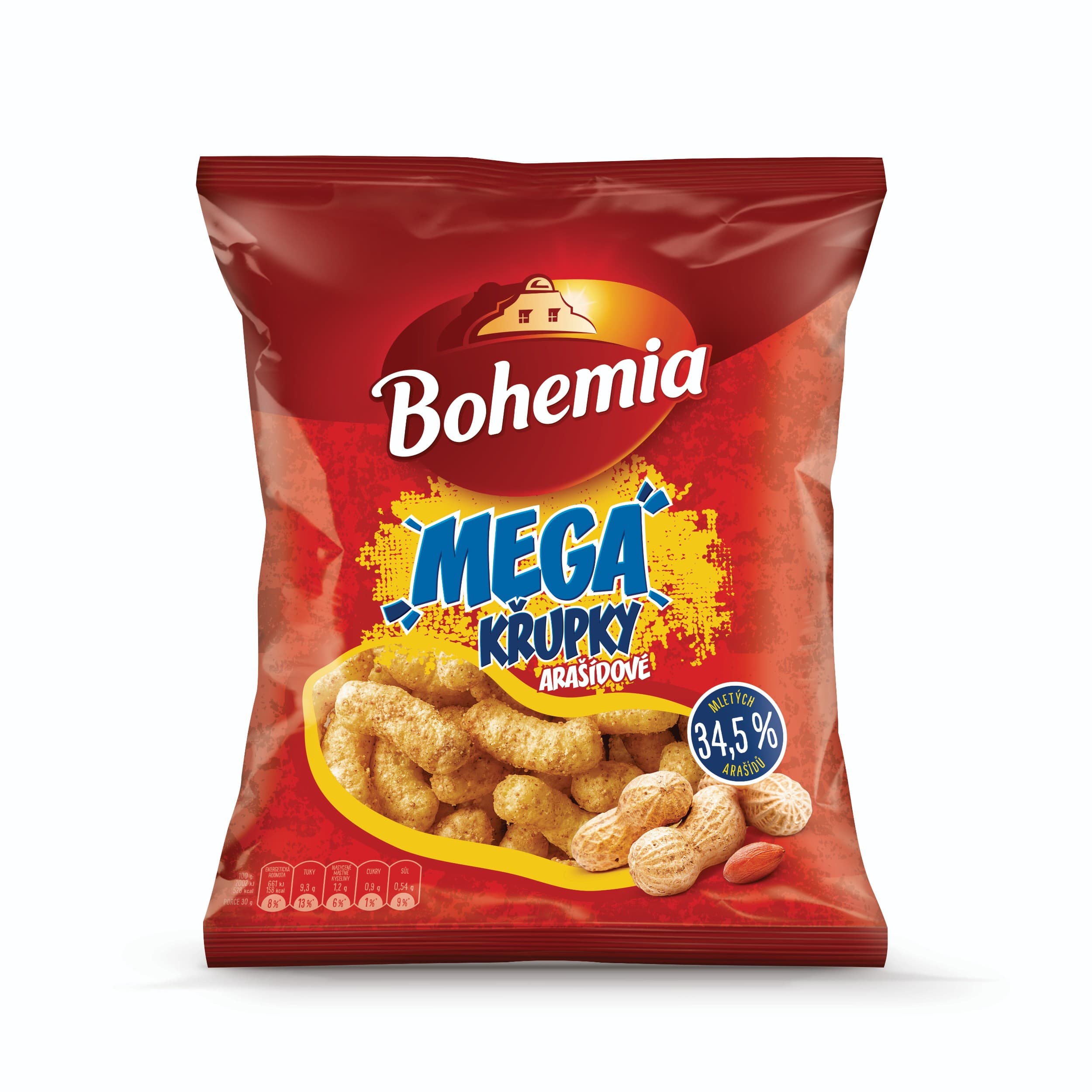Bohemia Mega křupky arašídové 150 g