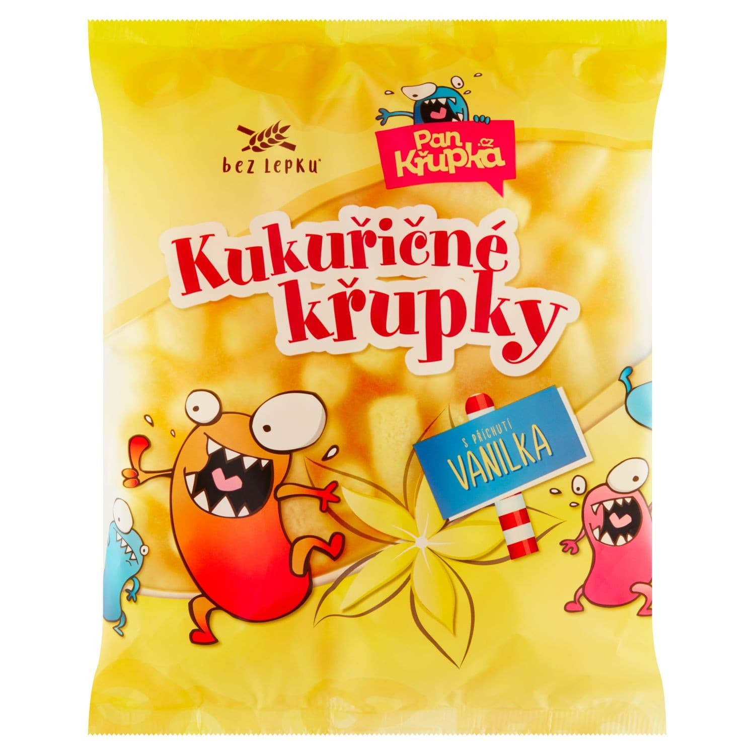 Pan Křupka Kukuřičné křupky s příchutí vanilka 90g