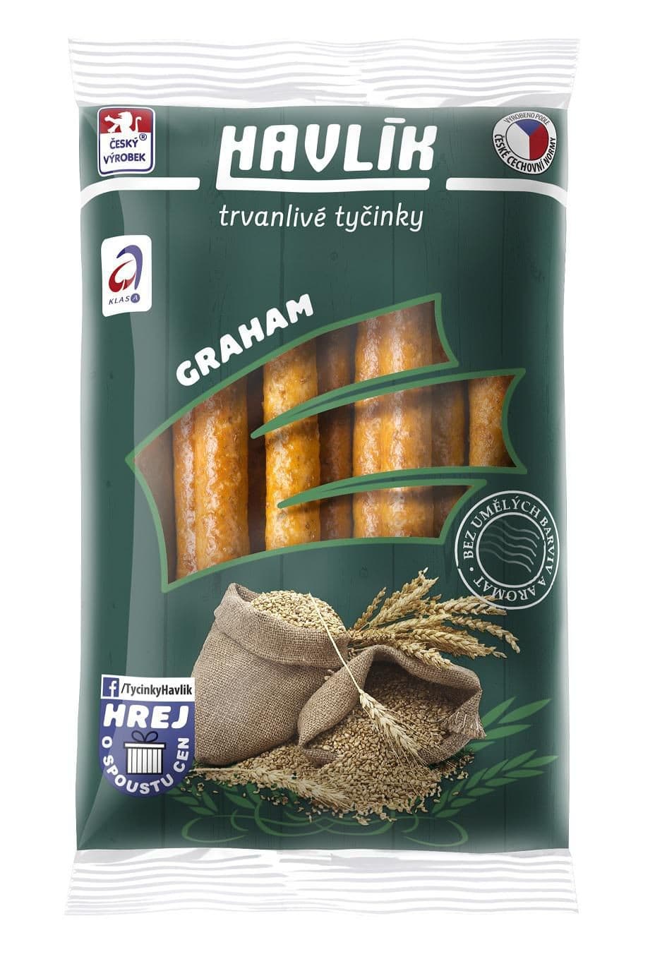 Havlík Graham trvanlivé tyčinky se sýrem a solí 90 g