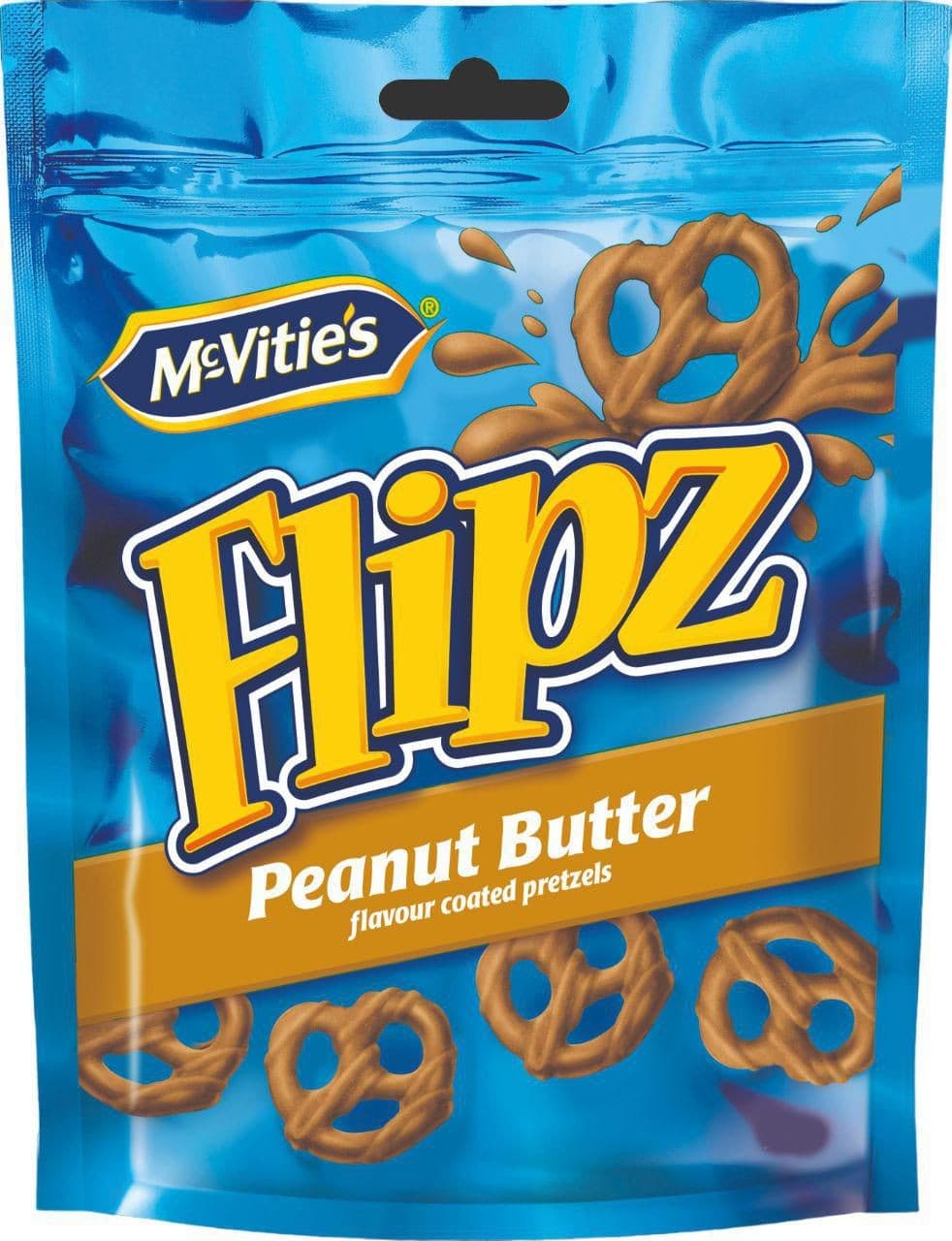 Flipz Peanut Butter Preclíky s polevou s příchutí arašídového másla 90 g