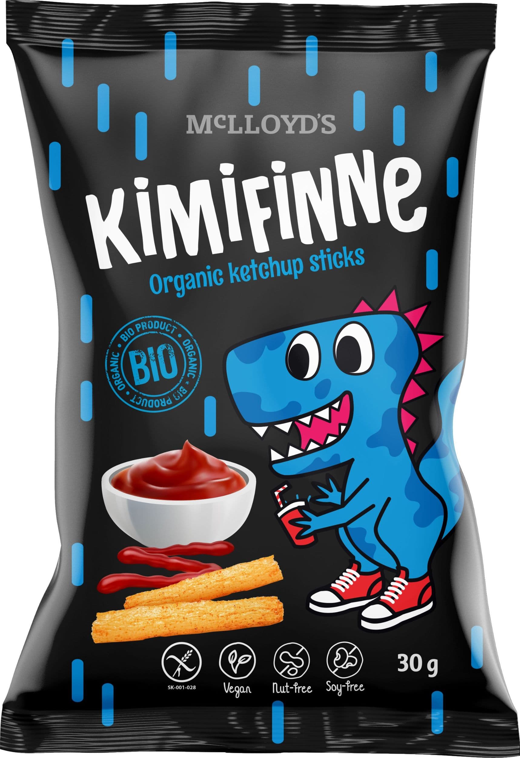 Kimifinne BIO Snack tyčinky s kečupem 30g